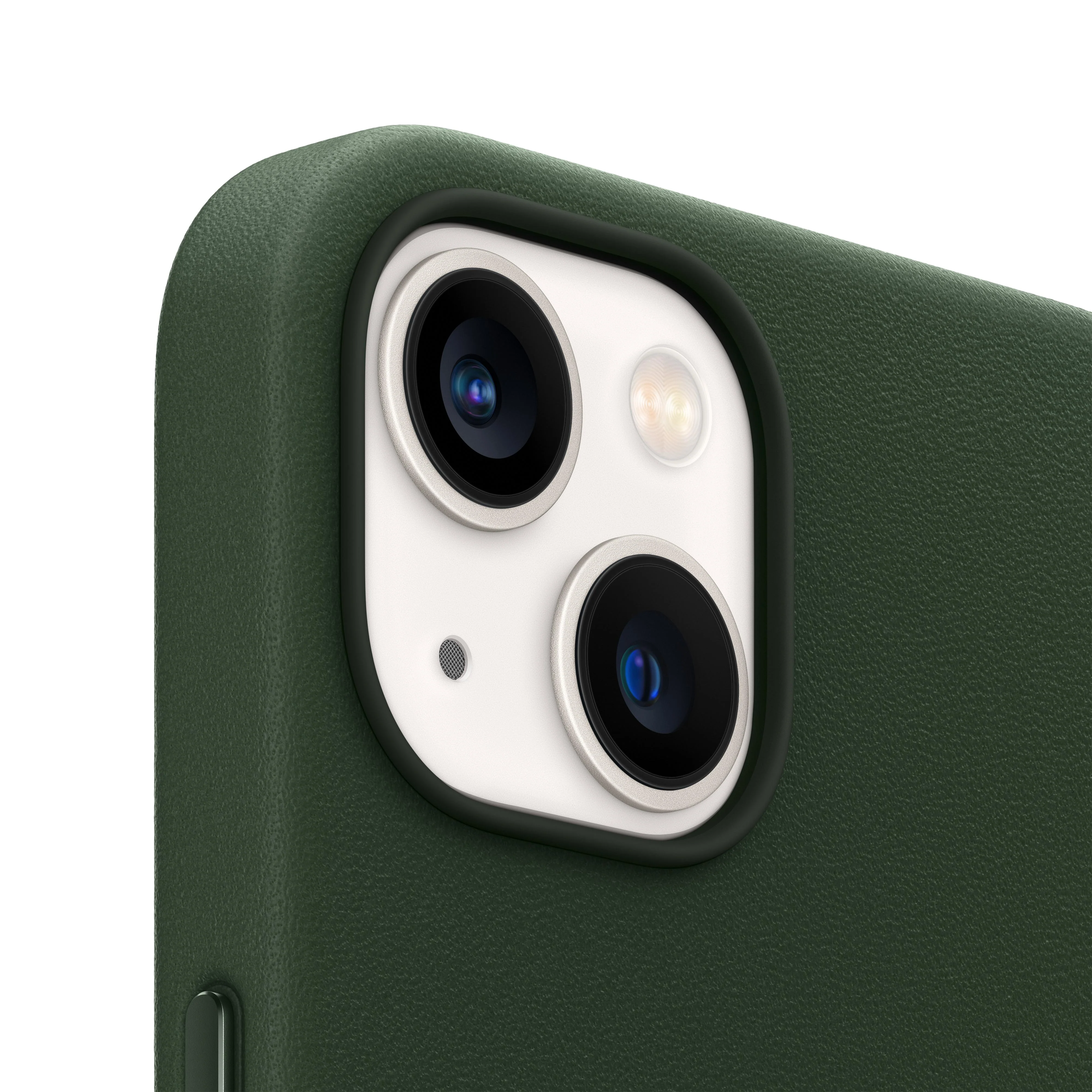 iPhone 13 mini Leather Case with MagSafe - Sequoia Green - Image 3