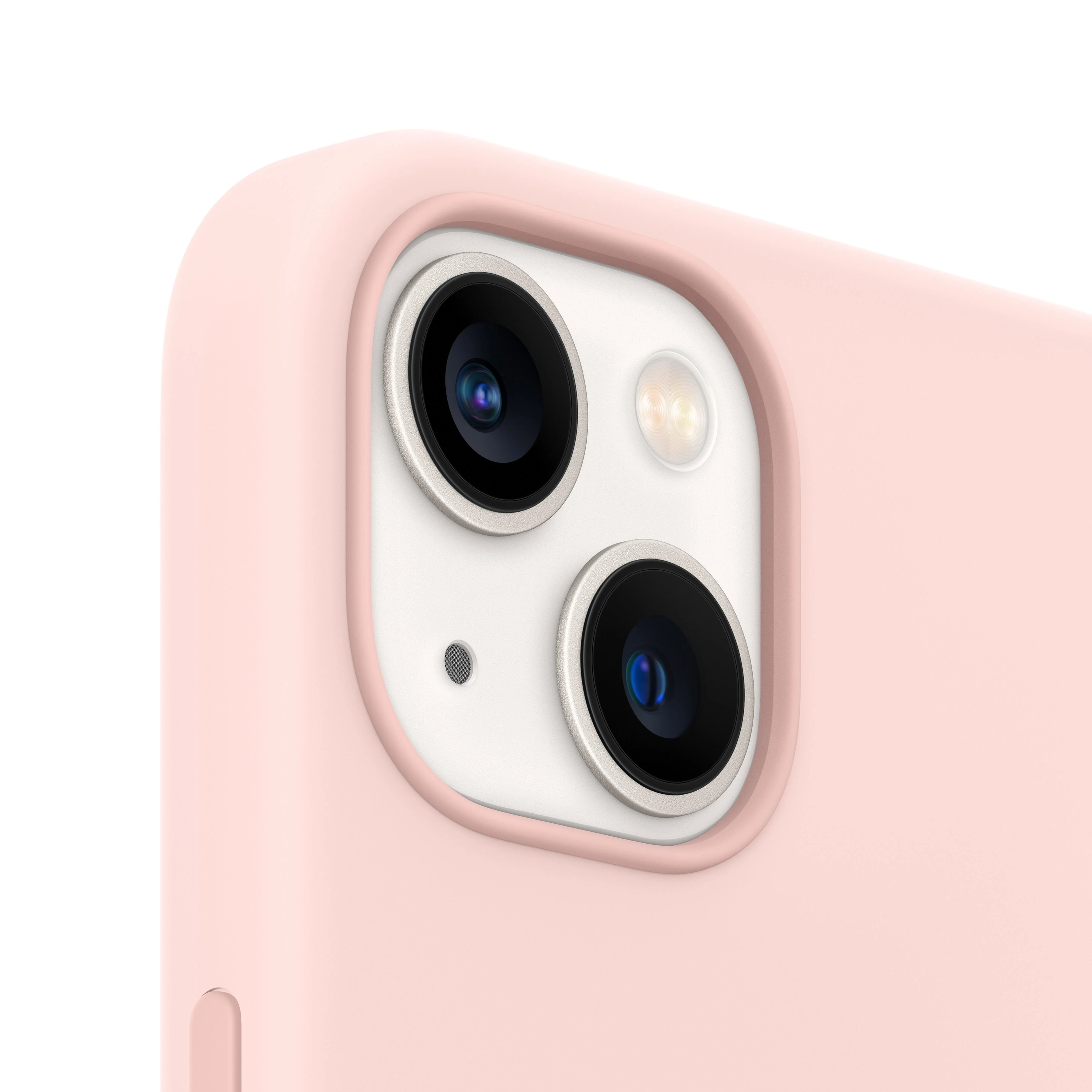iPhone 13 mini Silicone Case with MagSafe - Chalk Pink - Image 3