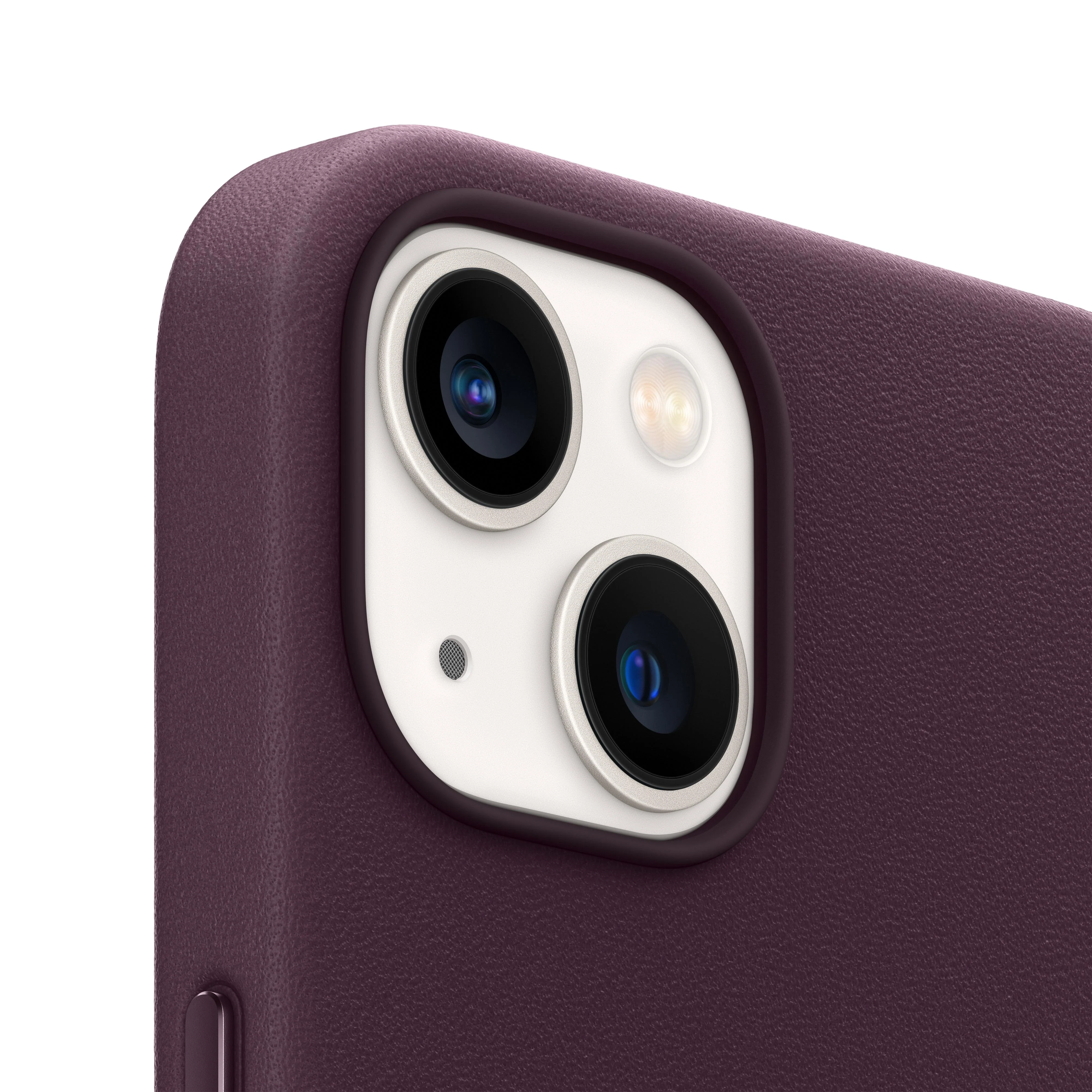 iPhone 13 Pro Leather Case with MagSafe - Dark Cherry - Image 3