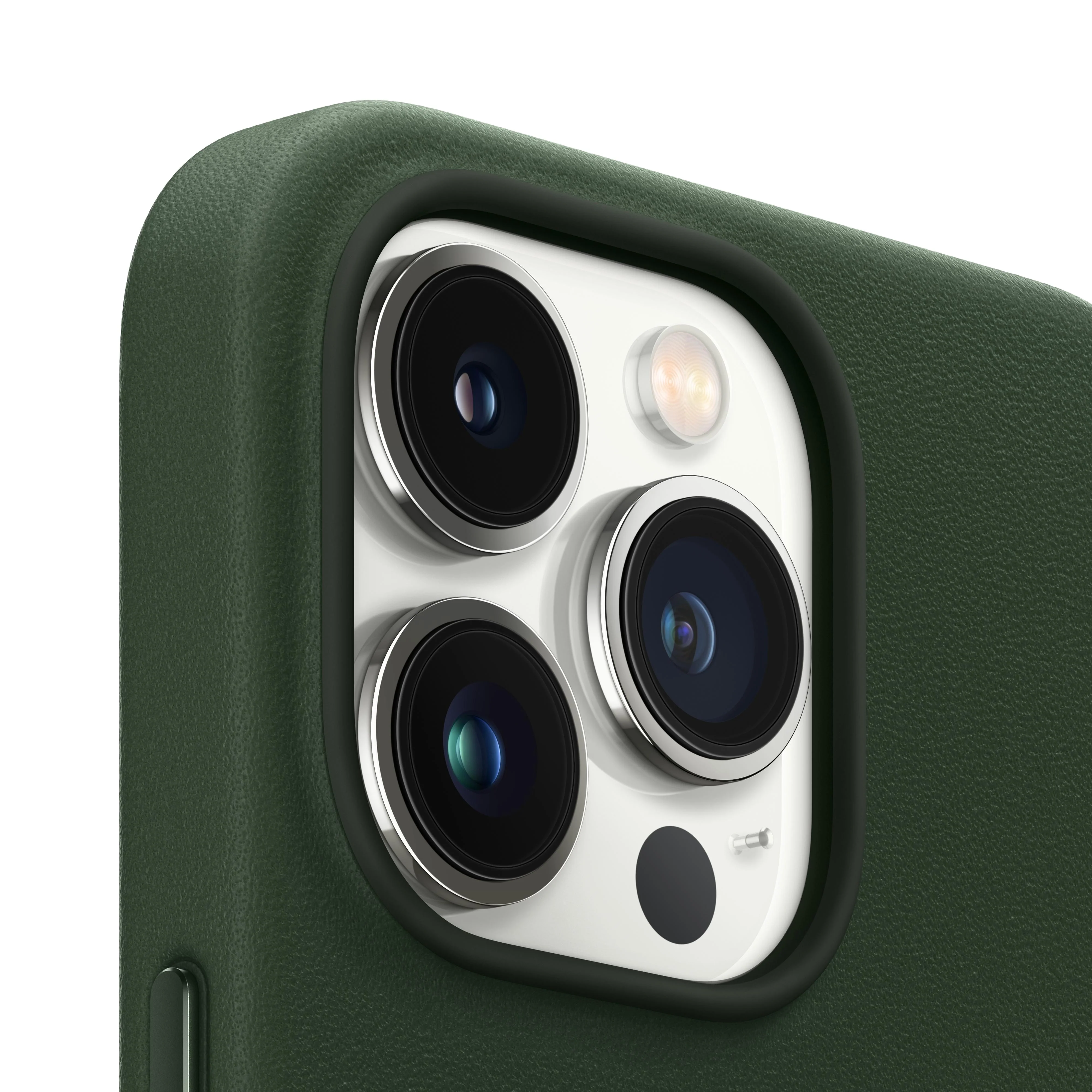 iPhone 13 Pro Max Leather Case with MagSafe - Sequoia Green - Image 3