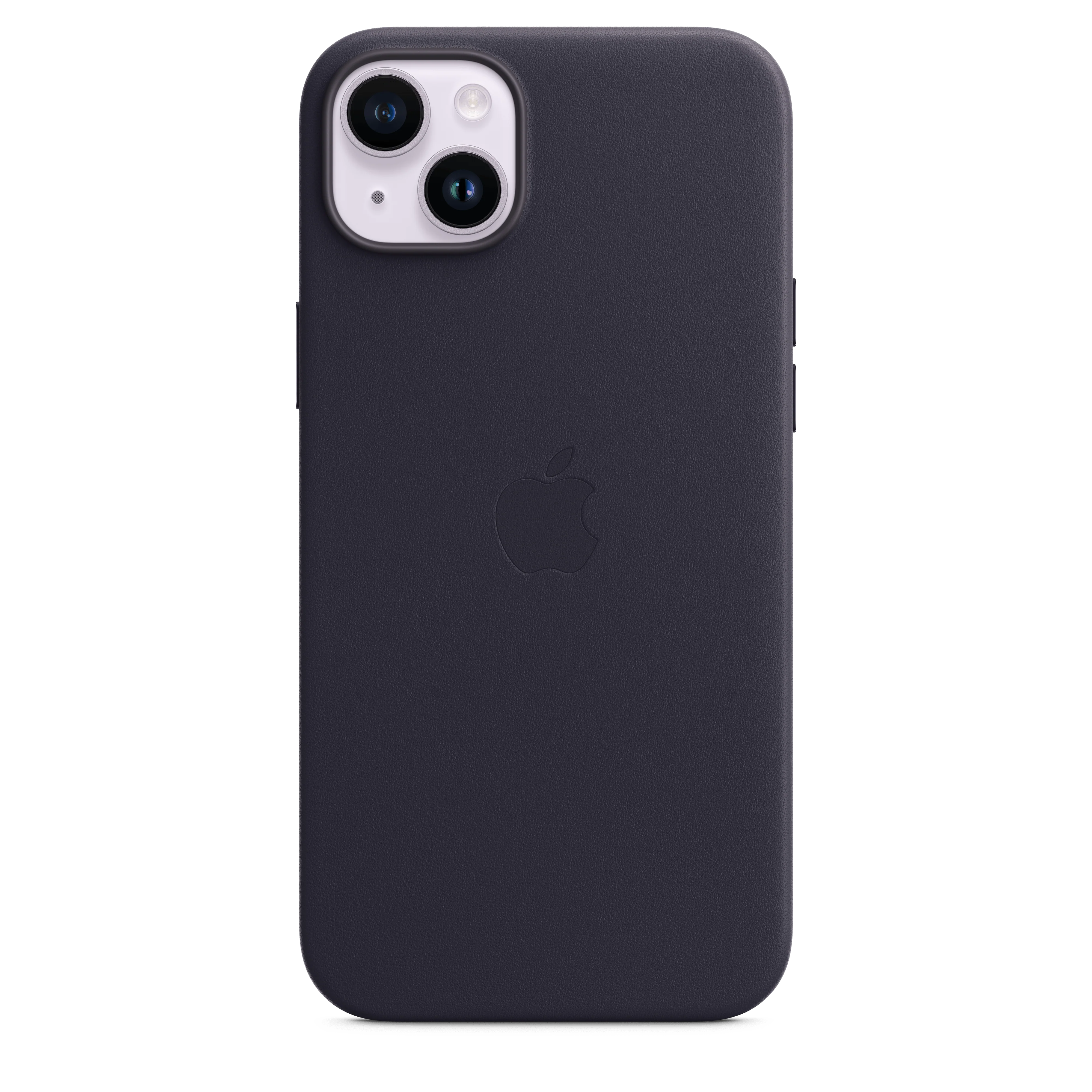 iPhone 14 Plus Leather Case with MagSafe - Midnight - Image 3