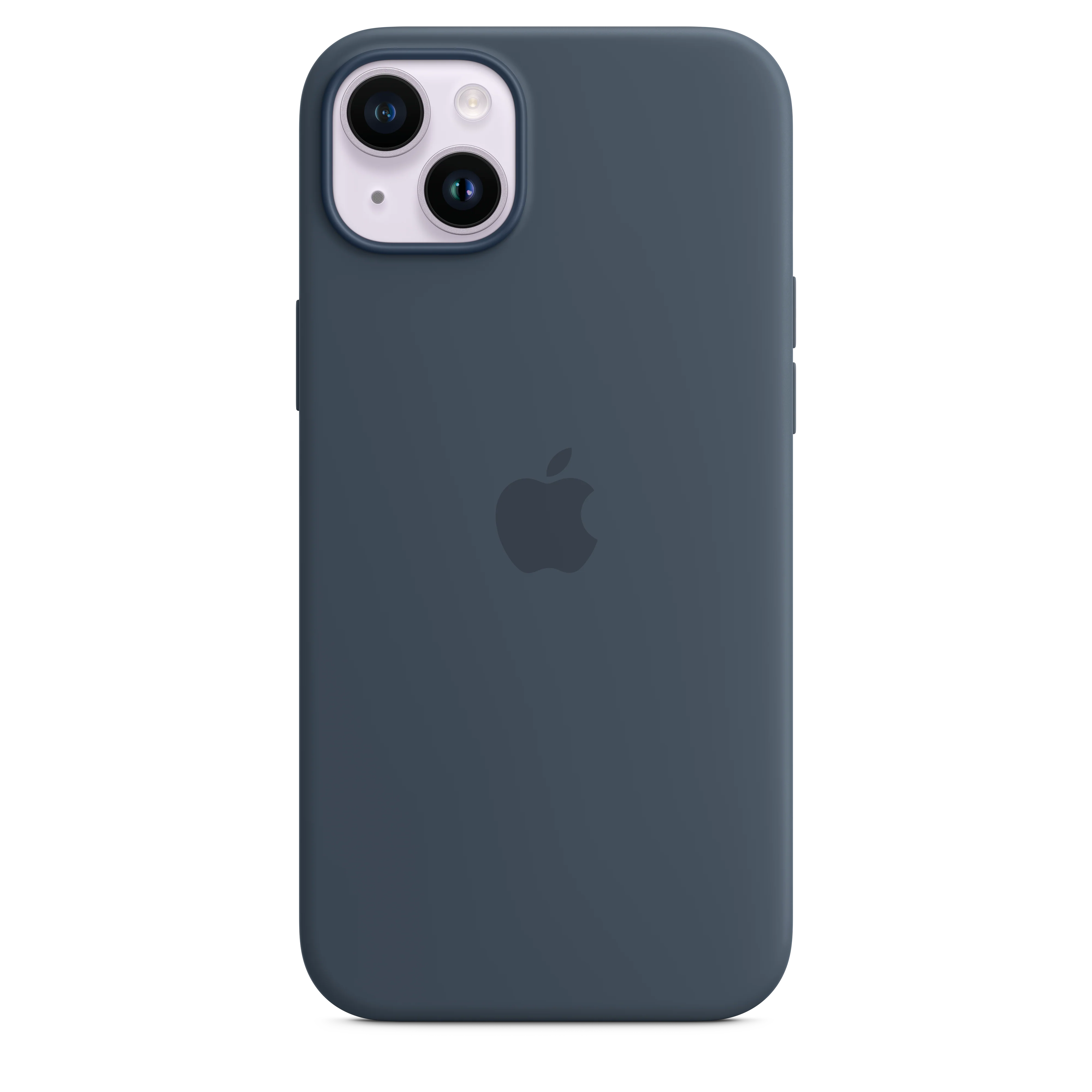 iPhone 14 Plus Silicone Case with MagSafe - Storm Blue - Image 2