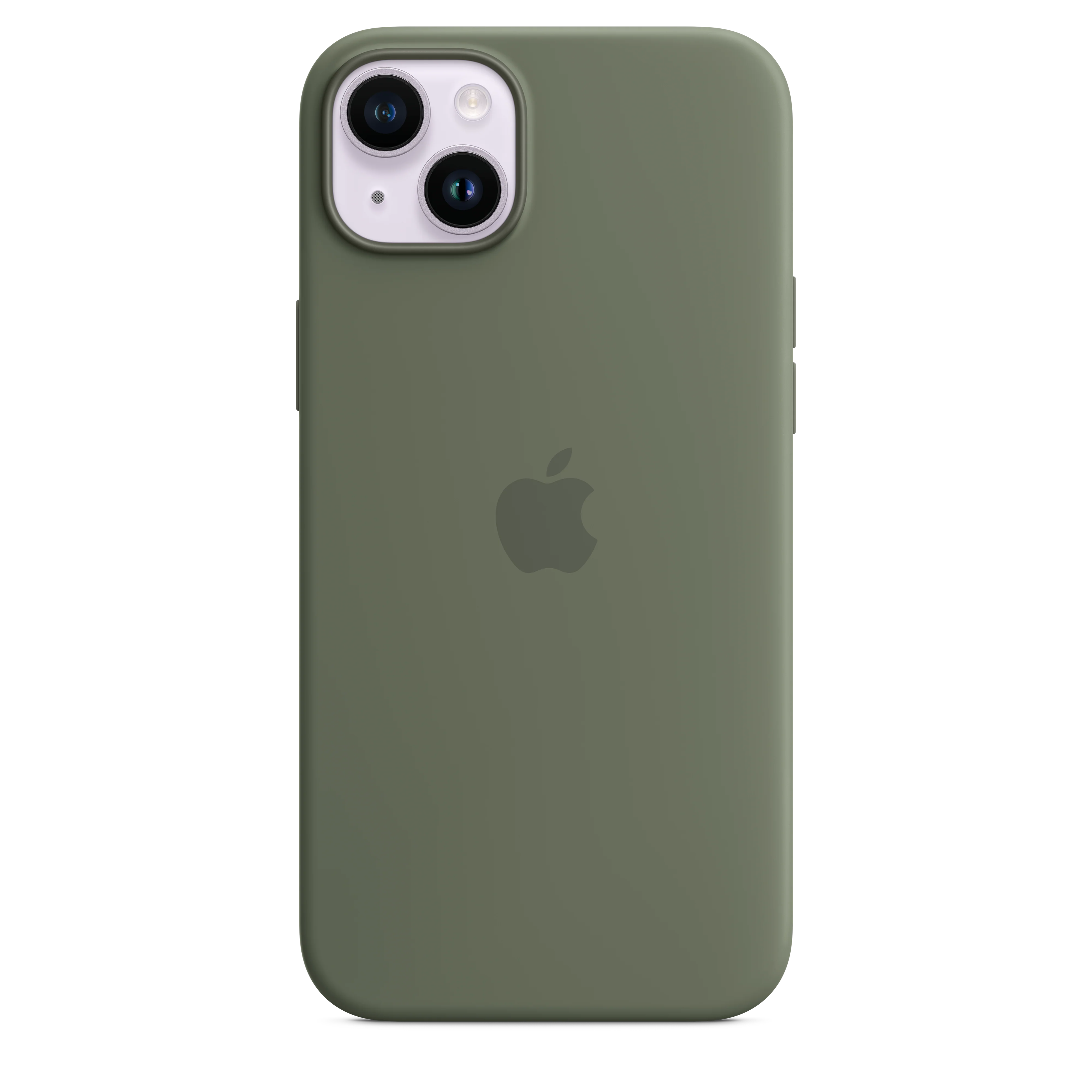 iPhone 14 Plus Silicone Case with MagSafe - Olive - Image 2