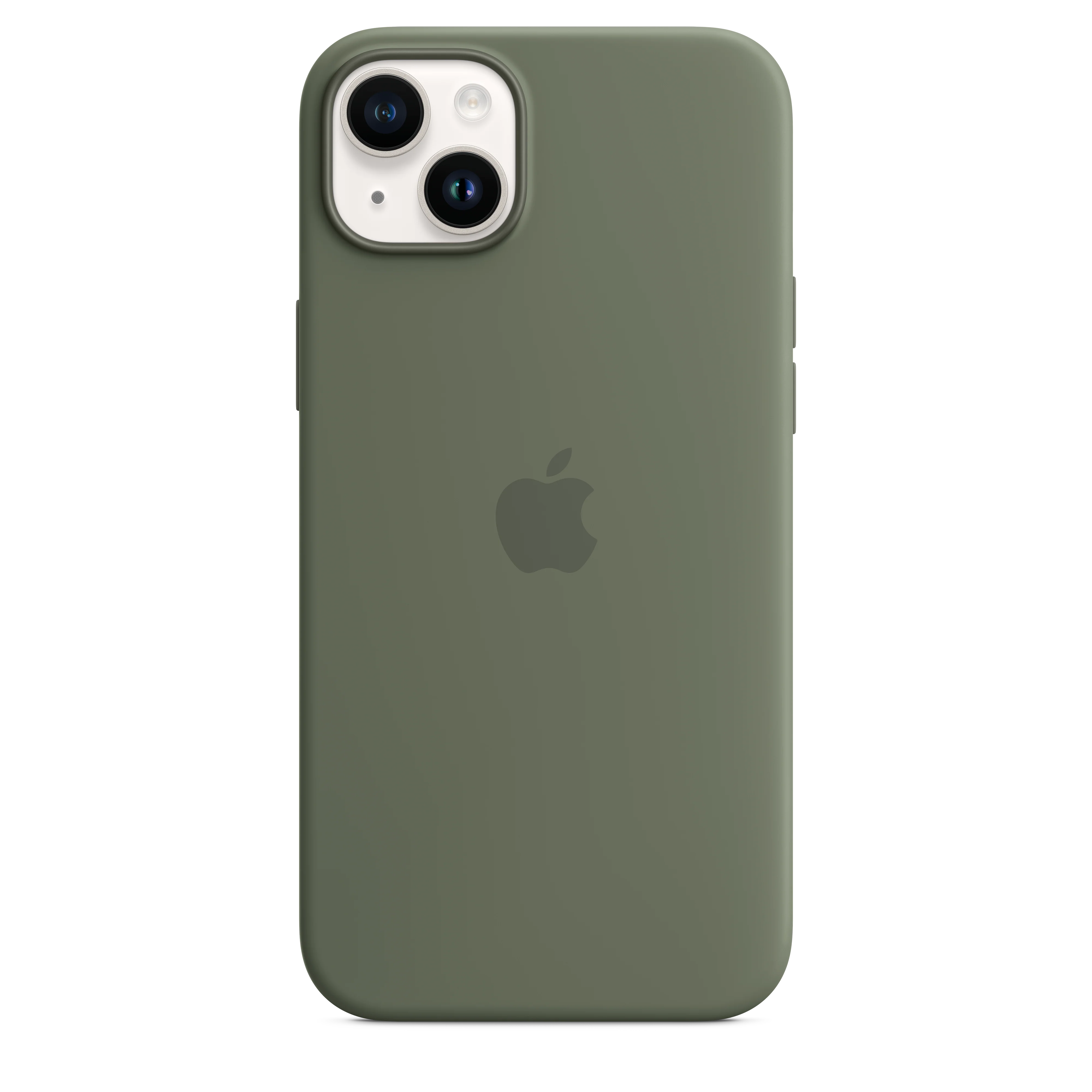 iPhone 14 Plus Silicone Case with MagSafe - Olive - Image 5
