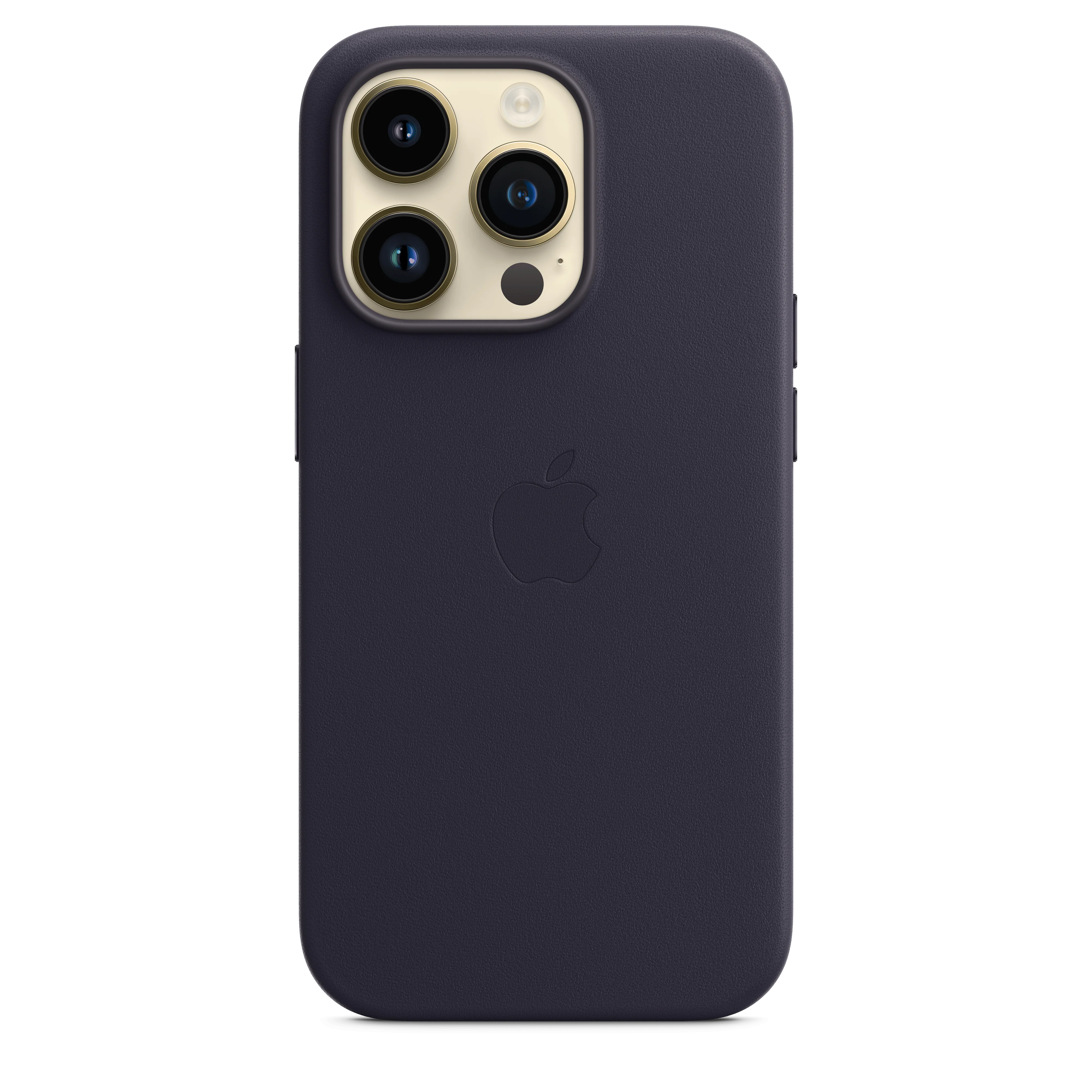 iPhone 14 Pro Leather Case with MagSafe - Midnight - Image 2