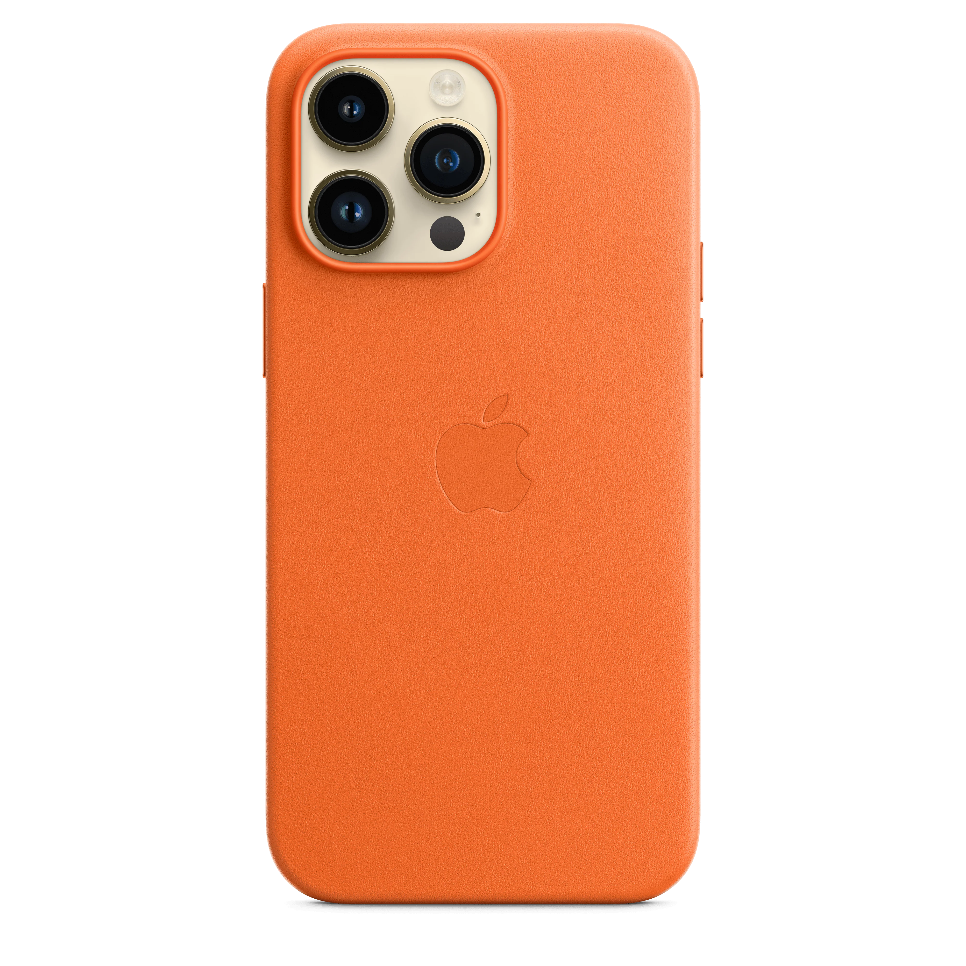 iPhone 14 Pro Max Leather Case with MagSafe - Orange - Image 2