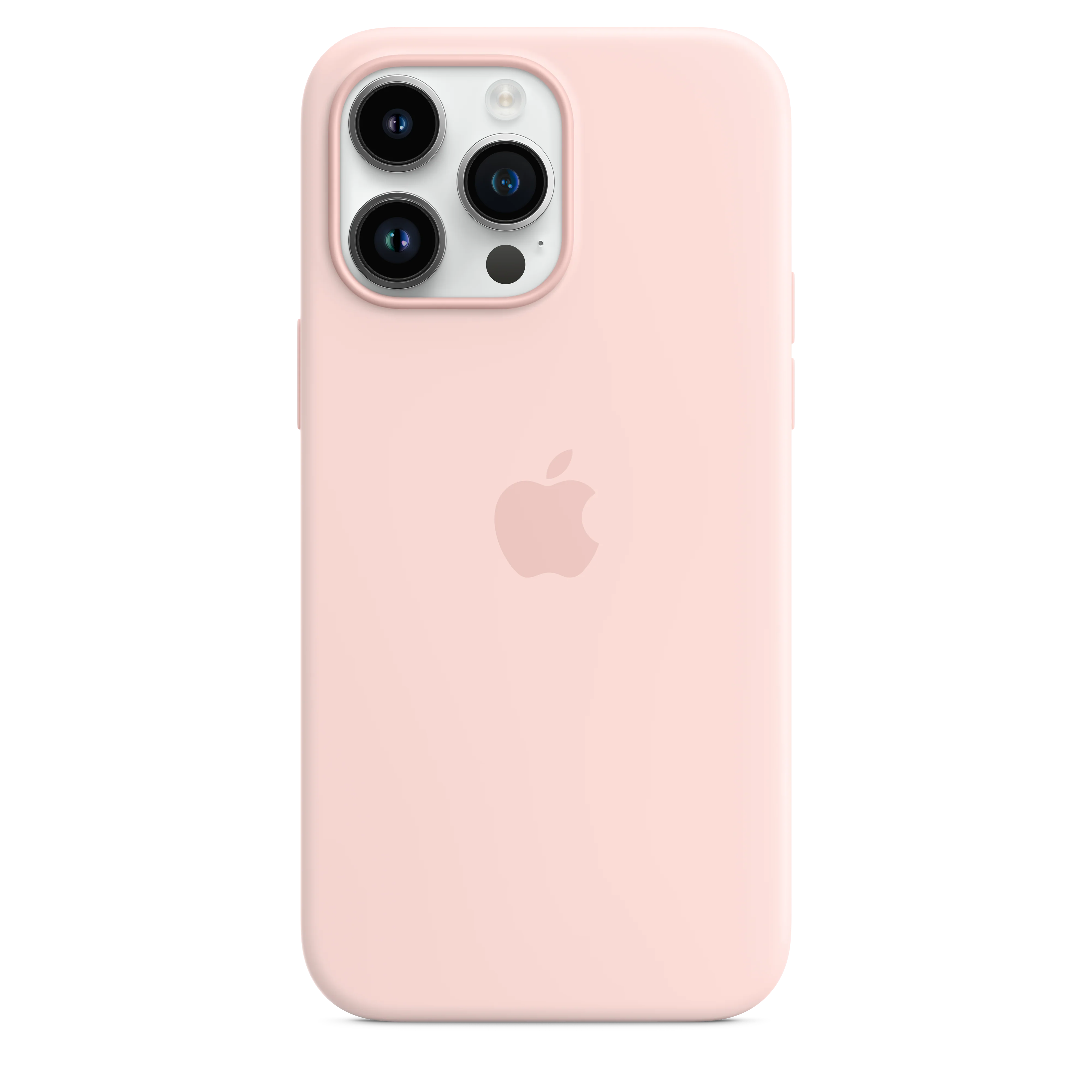 iPhone 14 Pro Max Silicone Case with MagSafe - Chalk Pink - Image 3
