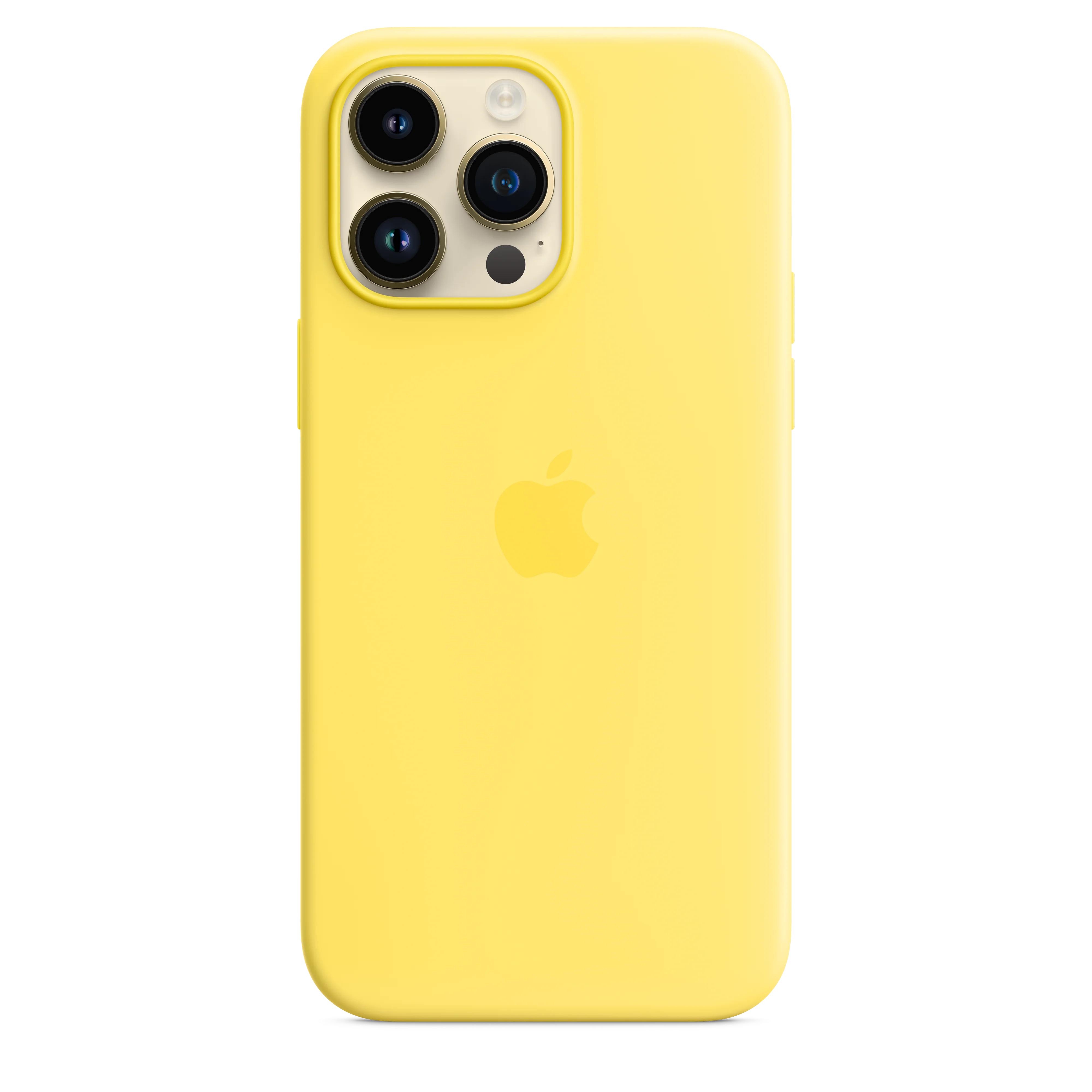 iPhone 14 Pro Max Silicone Case with MagSafe - Canary Yellow - Image 2