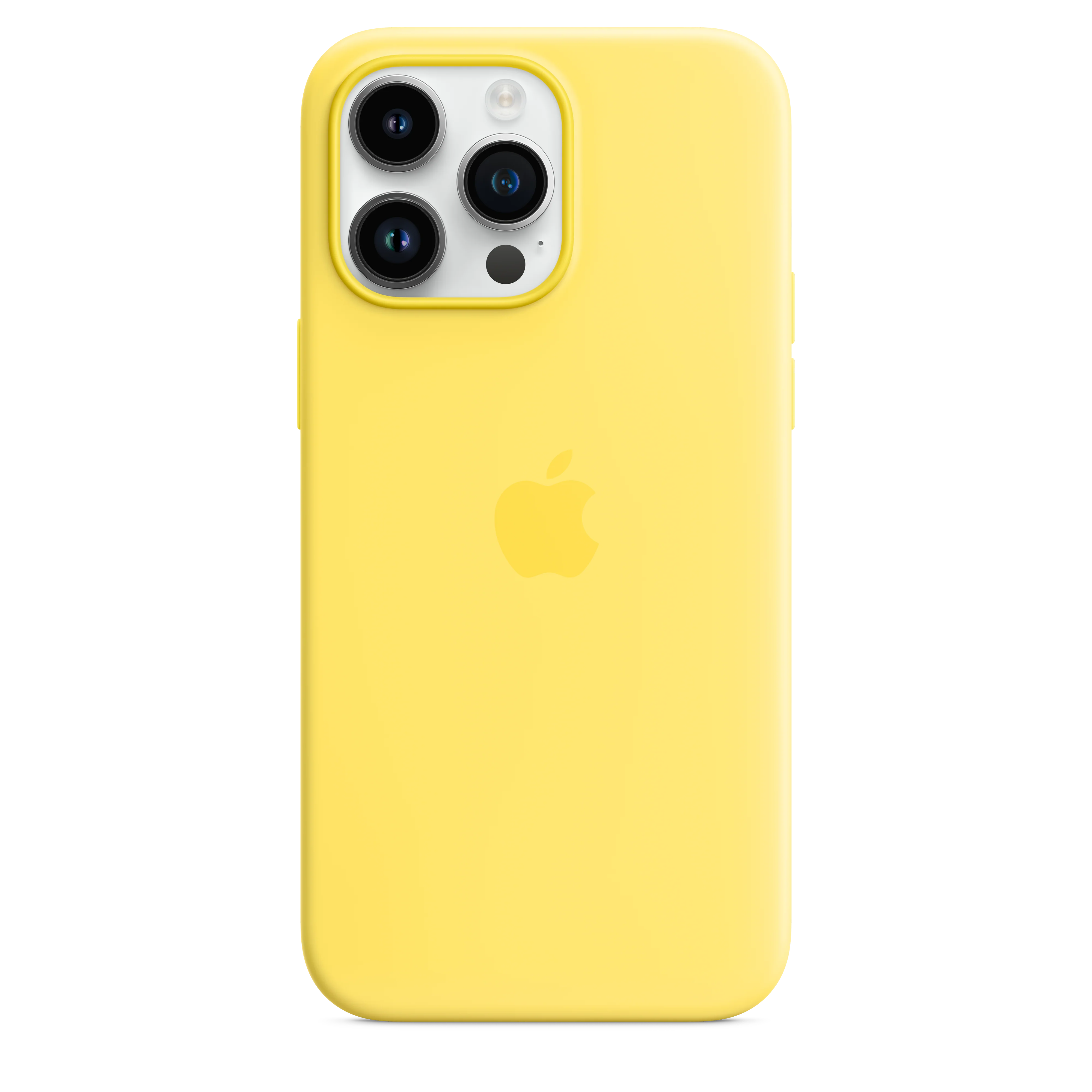 iPhone 14 Pro Max Silicone Case with MagSafe - Canary Yellow - Image 3