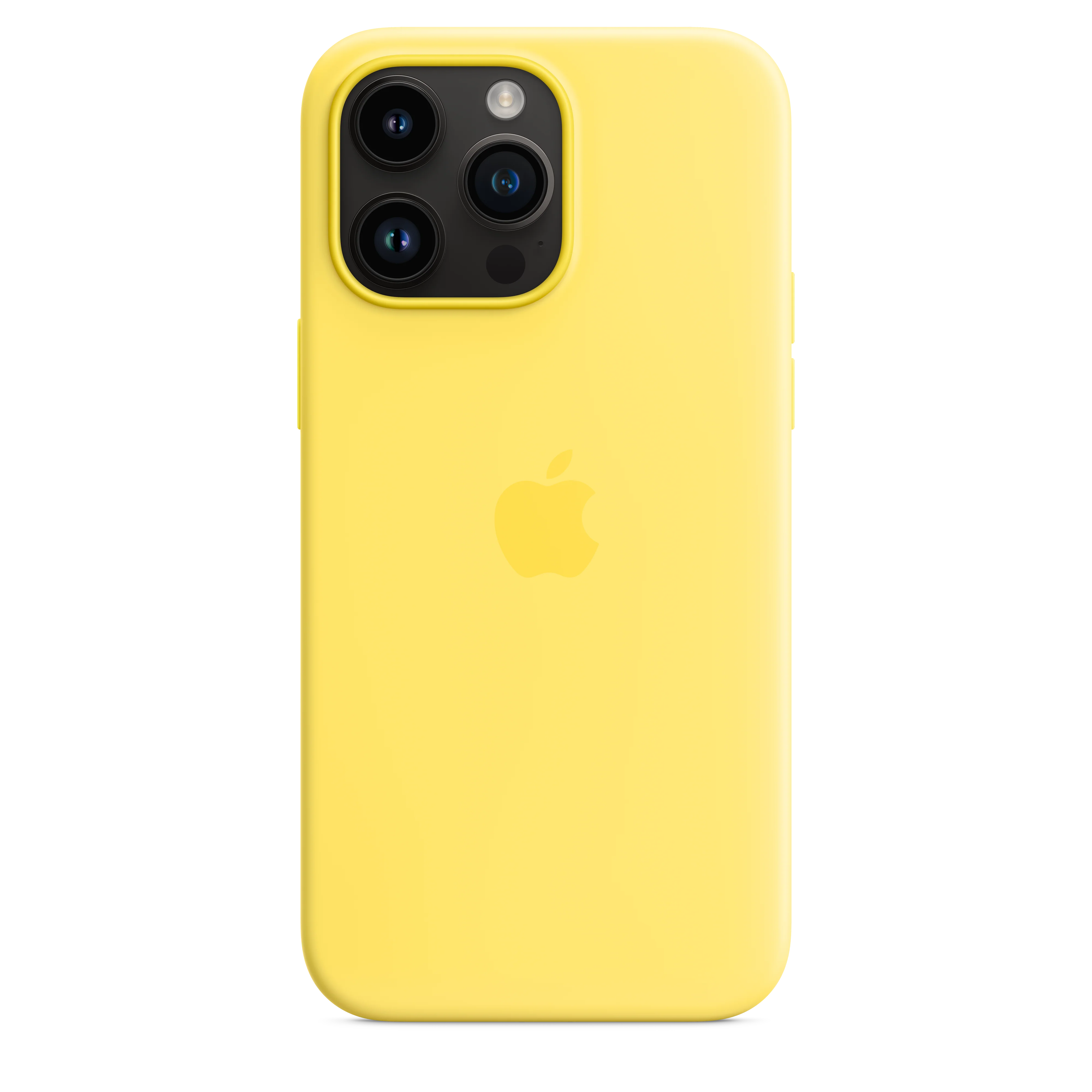 iPhone 14 Pro Max Silicone Case with MagSafe - Canary Yellow - Image 4