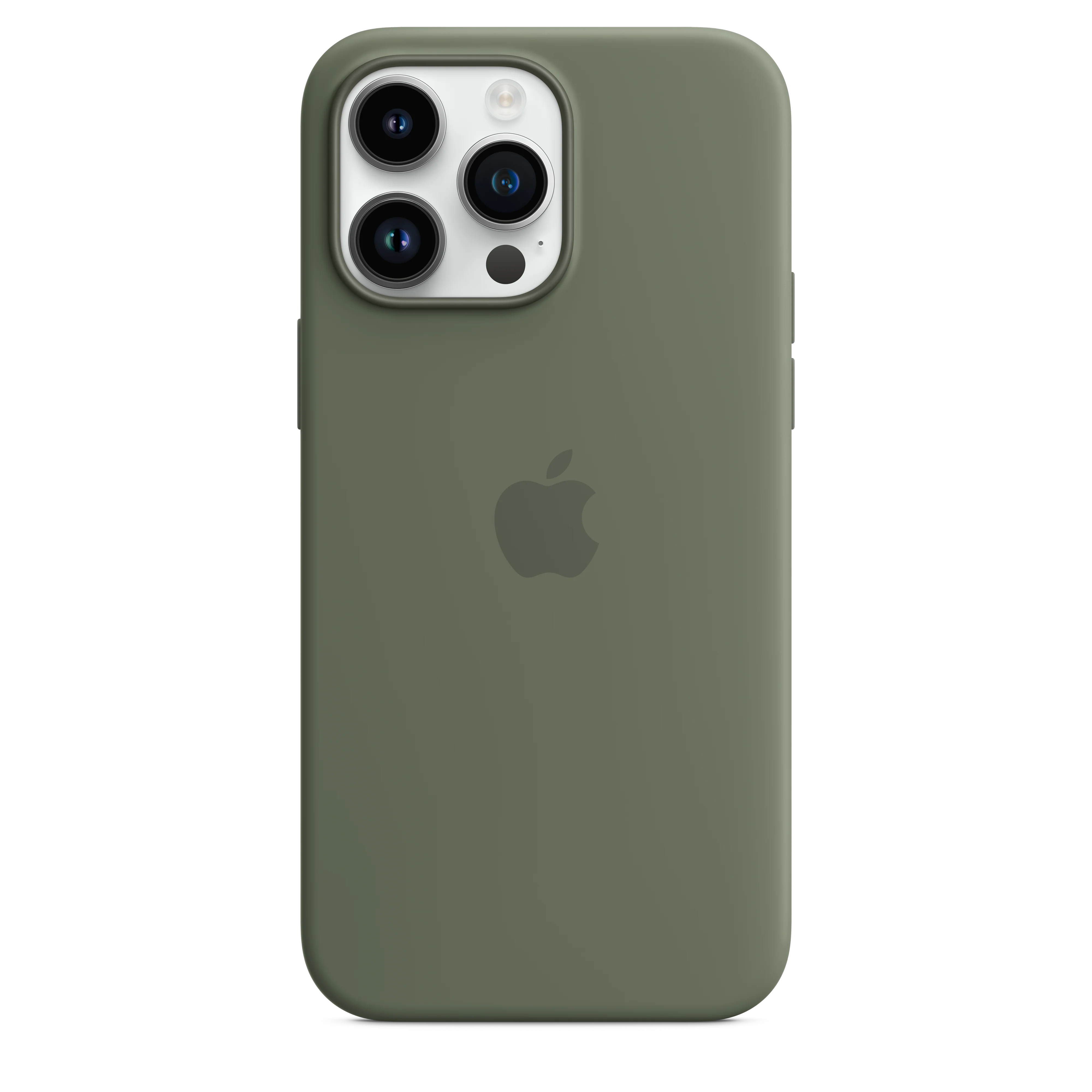 iPhone 14 Pro Max Silicone Case with MagSafe - Olive - Image 3