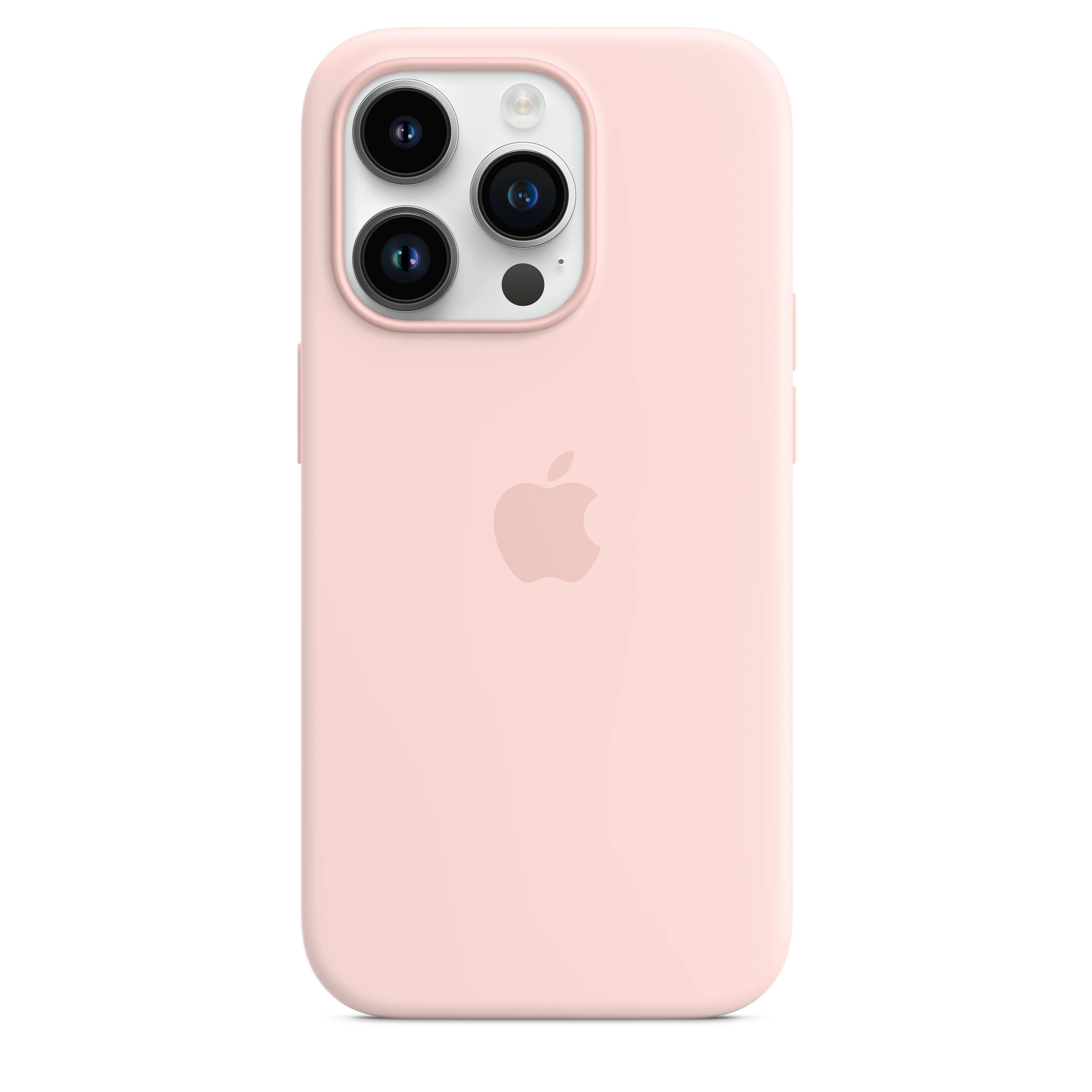iPhone 14 Pro Silicone Case with MagSafe - Chalk Pink - Image 3