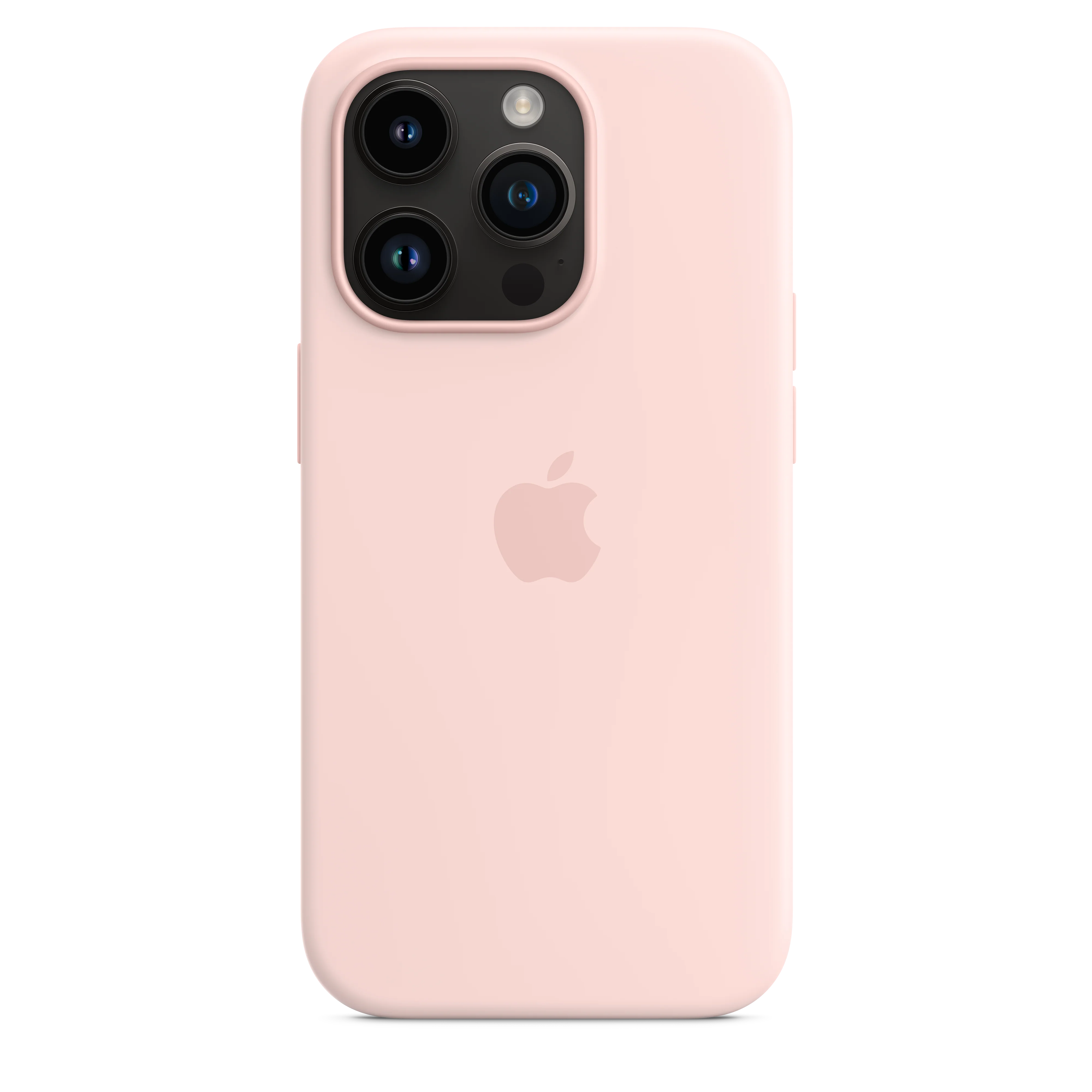 iPhone 14 Pro Silicone Case with MagSafe - Chalk Pink - Image 4