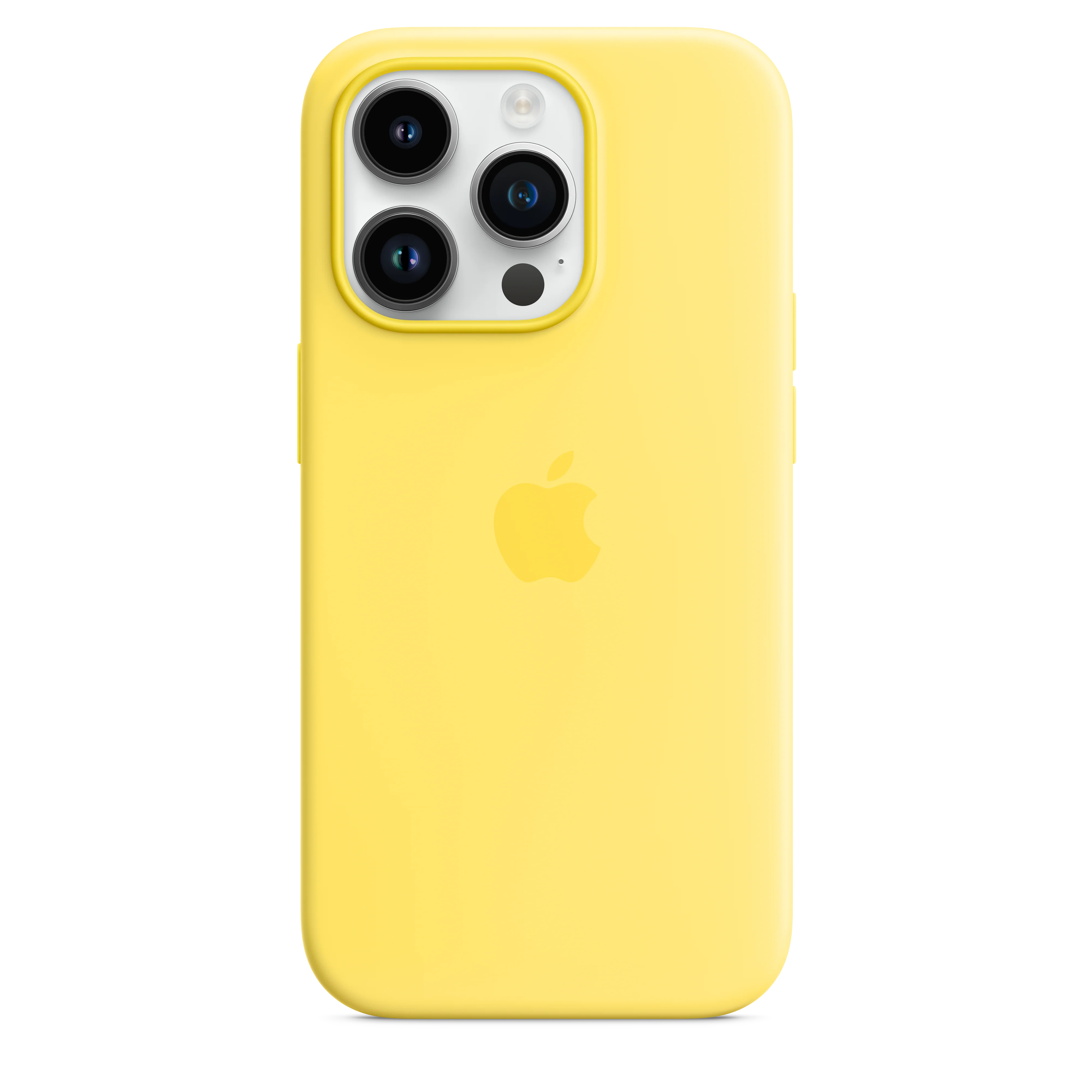 iPhone 14 Pro Silicone Case with MagSafe - Canary Yellow - Image 3