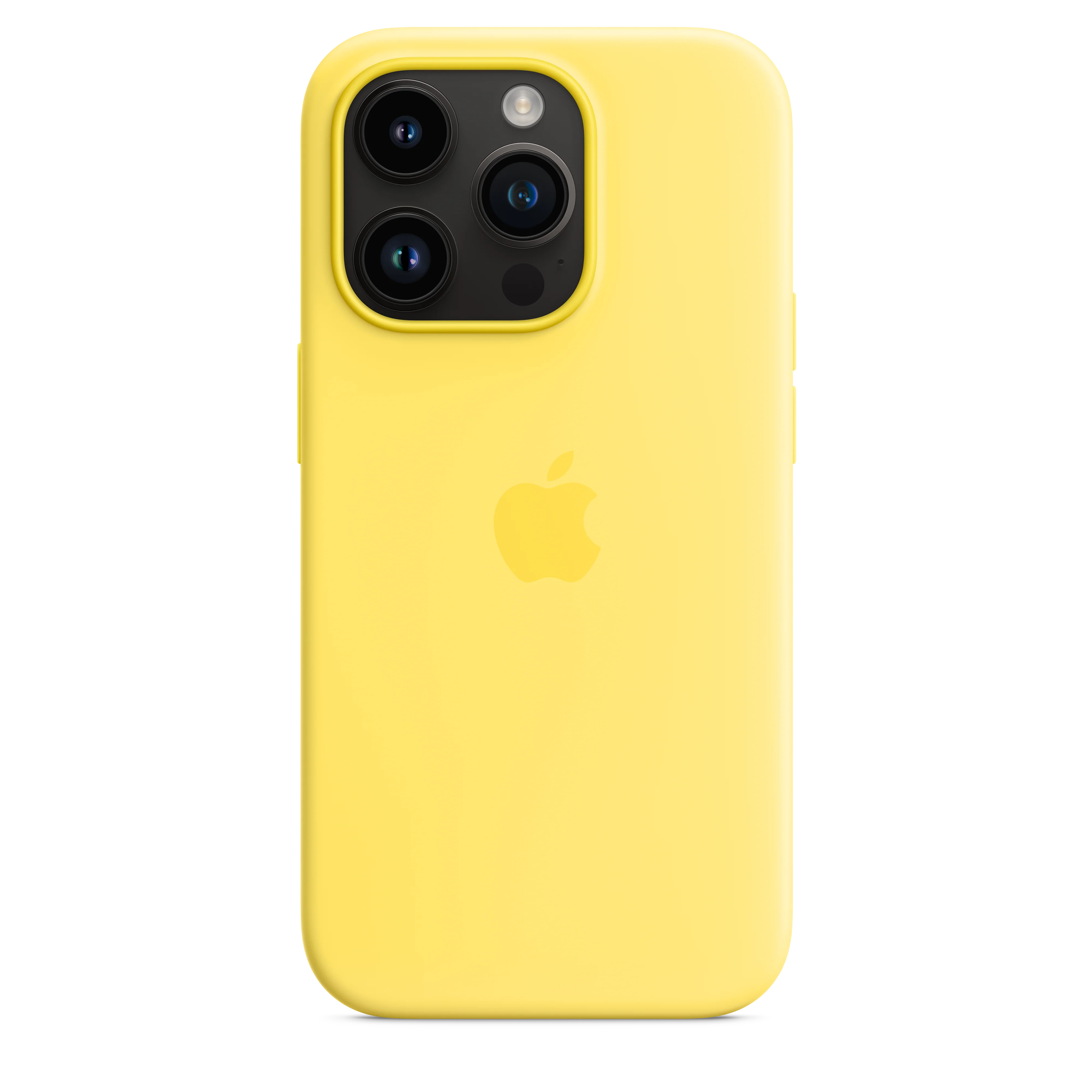 iPhone 14 Pro Silicone Case with MagSafe - Canary Yellow - Image 4