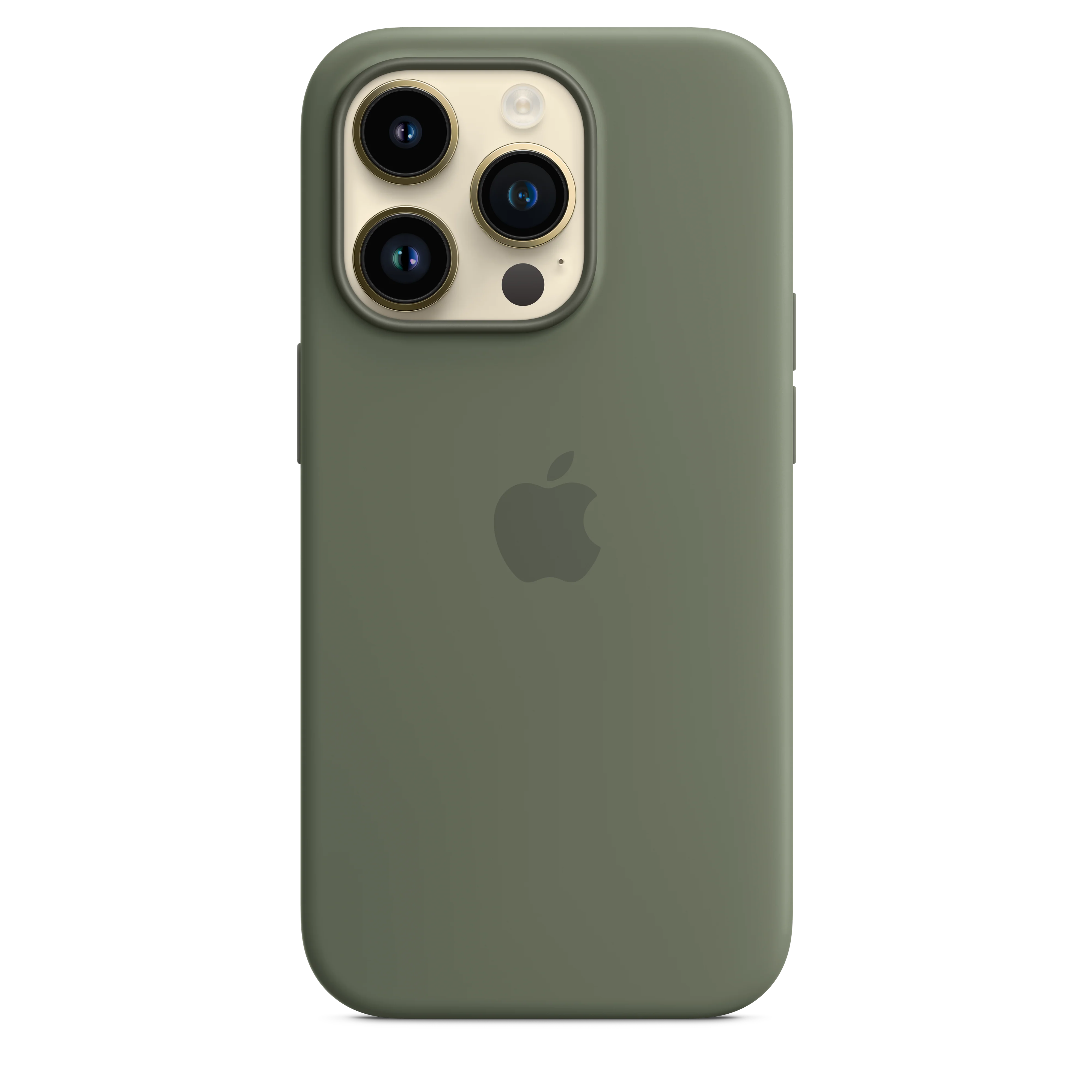 iPhone 14 Pro Silicone Case with MagSafe - Olive - Image 2
