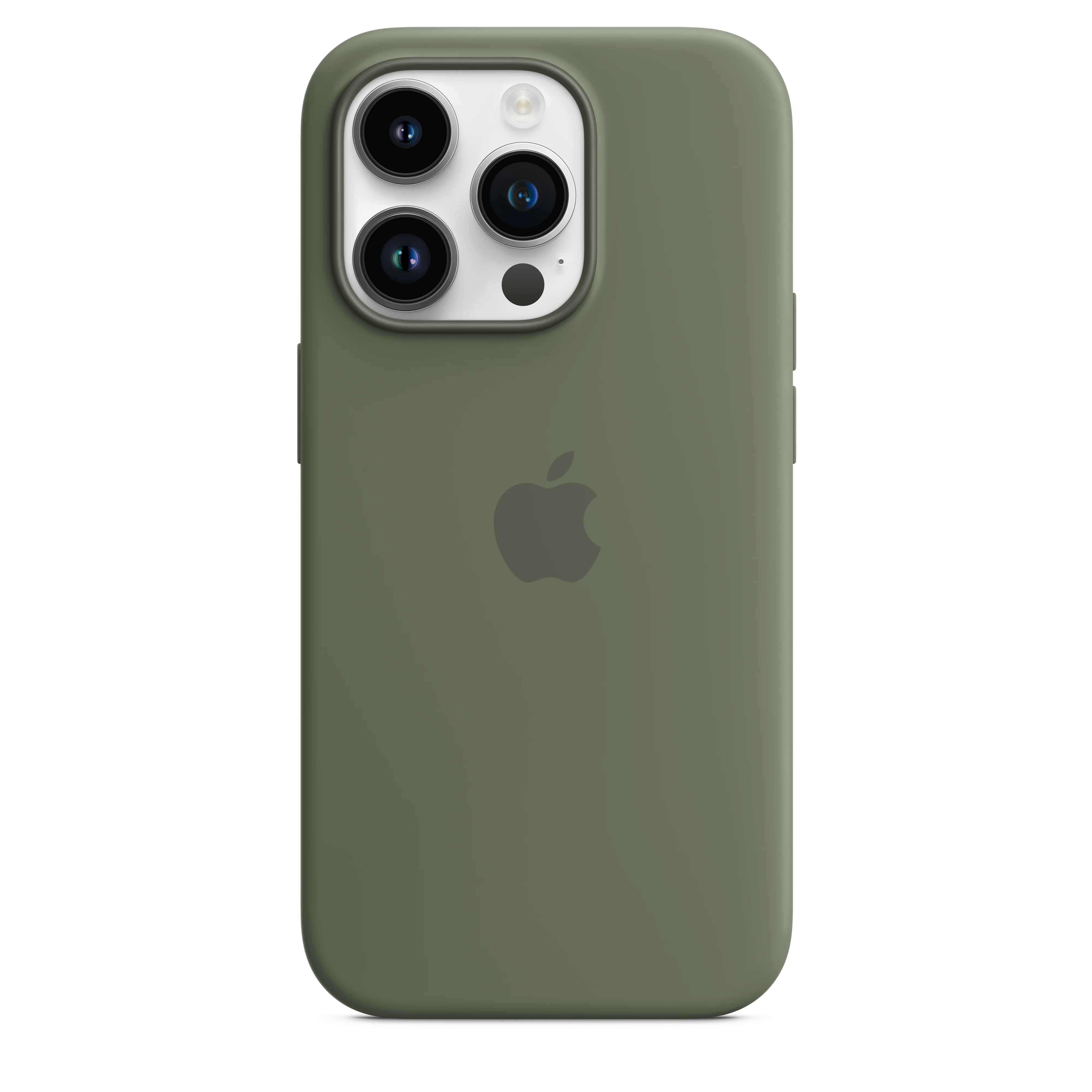 iPhone 14 Pro Silicone Case with MagSafe - Olive - Image 3