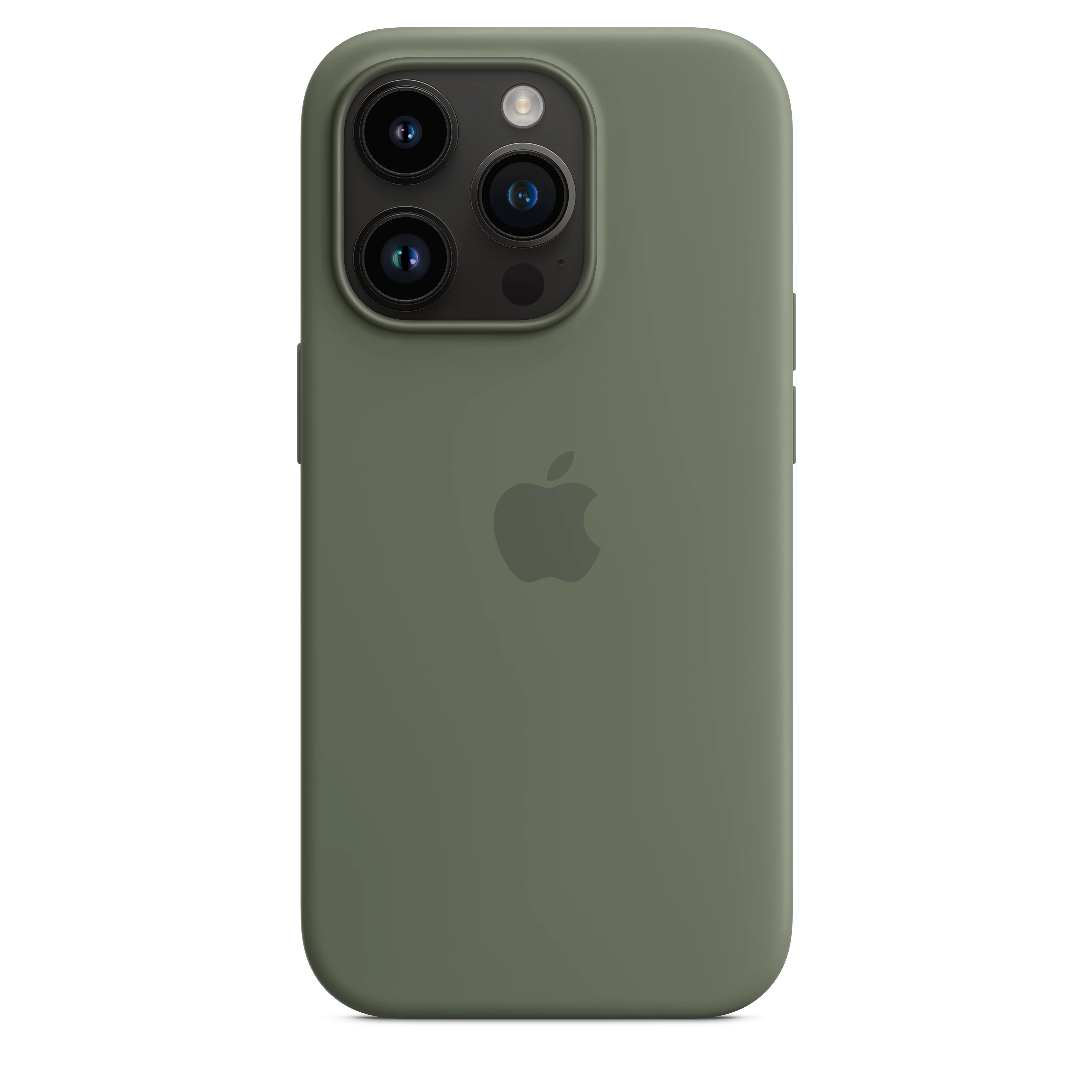 iPhone 14 Pro Silicone Case with MagSafe - Olive - Image 4