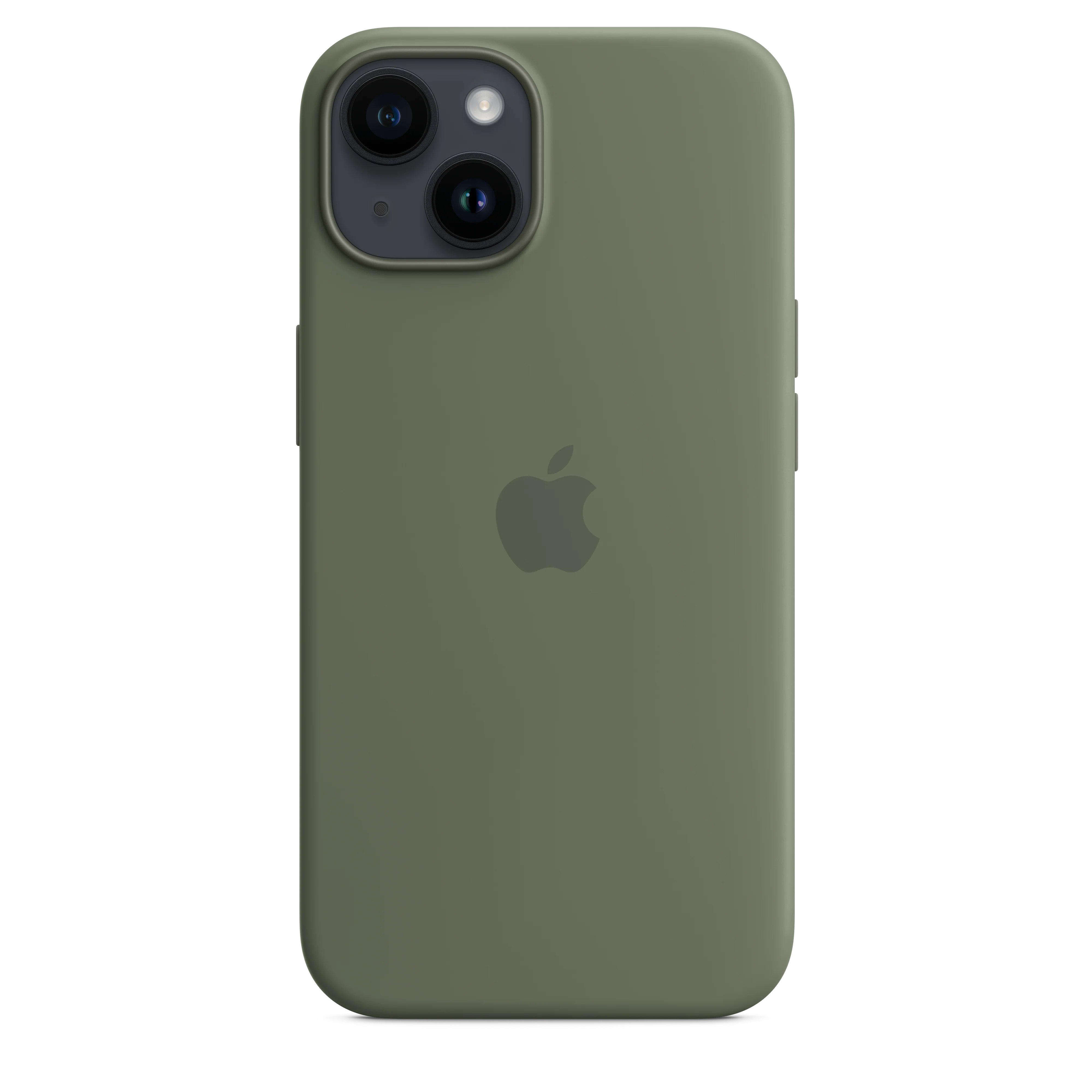 iPhone 14 Silicone Case with MagSafe - Olive - Image 4