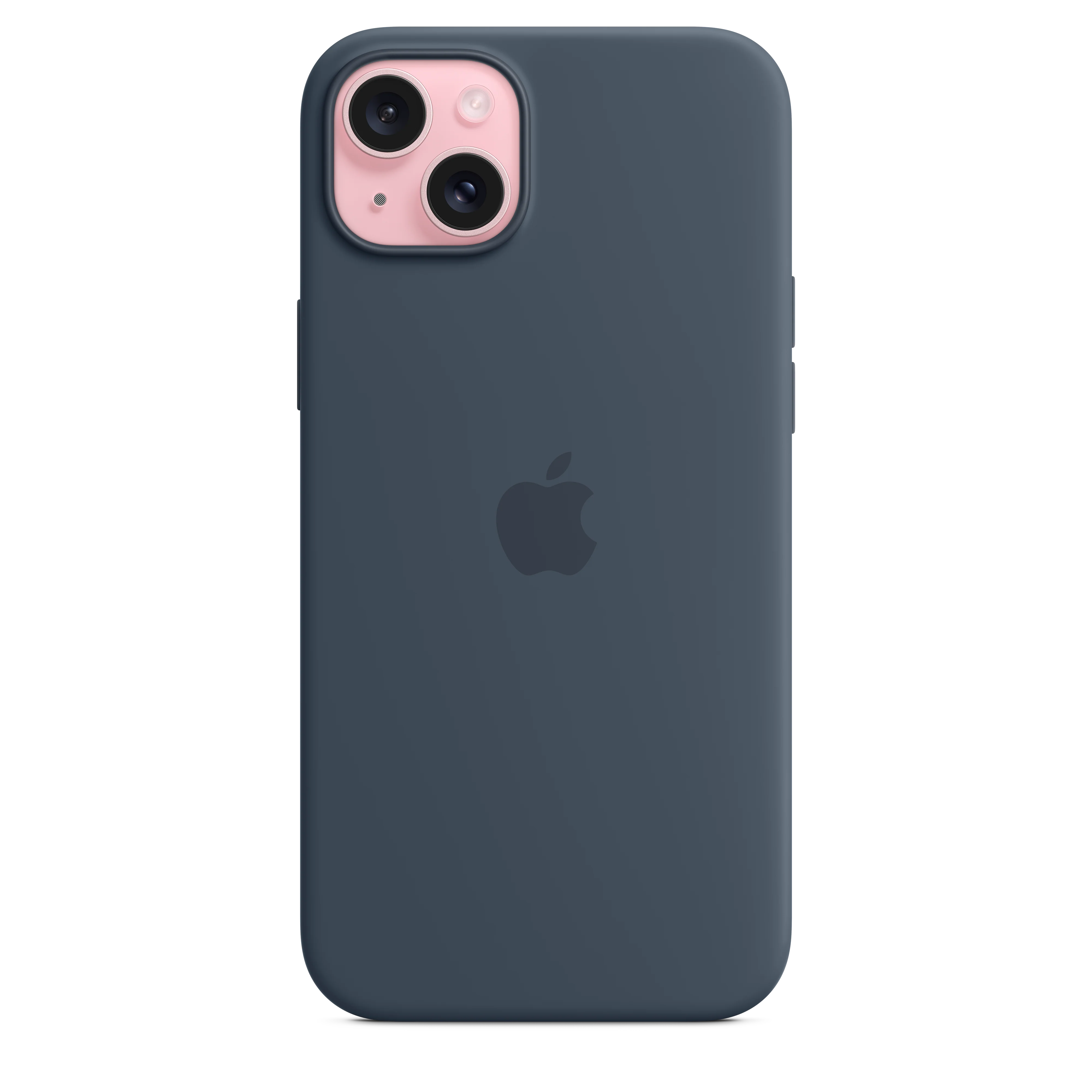 iPhone¬†15¬†Plus Silicone Case with MagSafe - Storm¬†Blue - Image 2