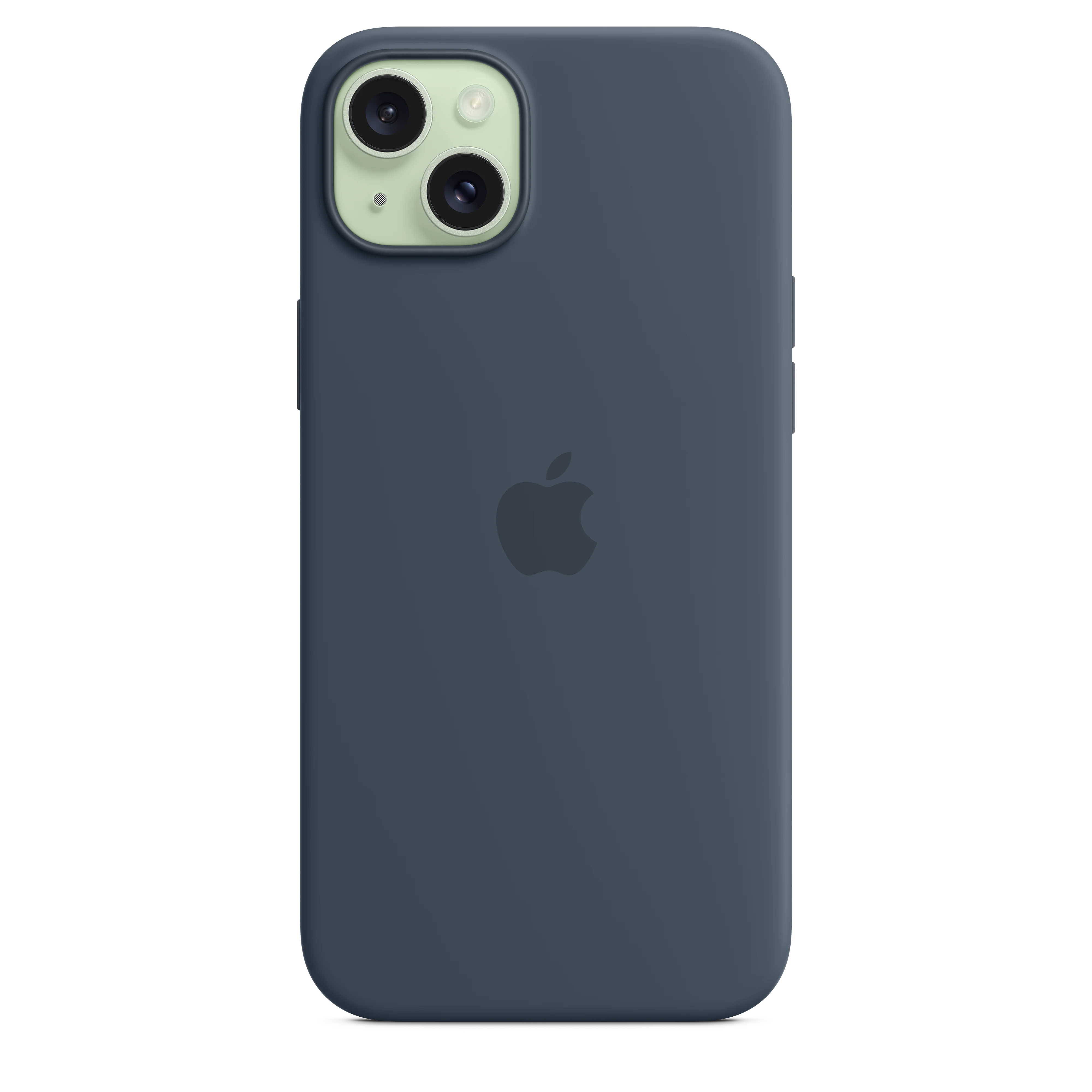 iPhone¬†15¬†Plus Silicone Case with MagSafe - Storm¬†Blue - Image 4