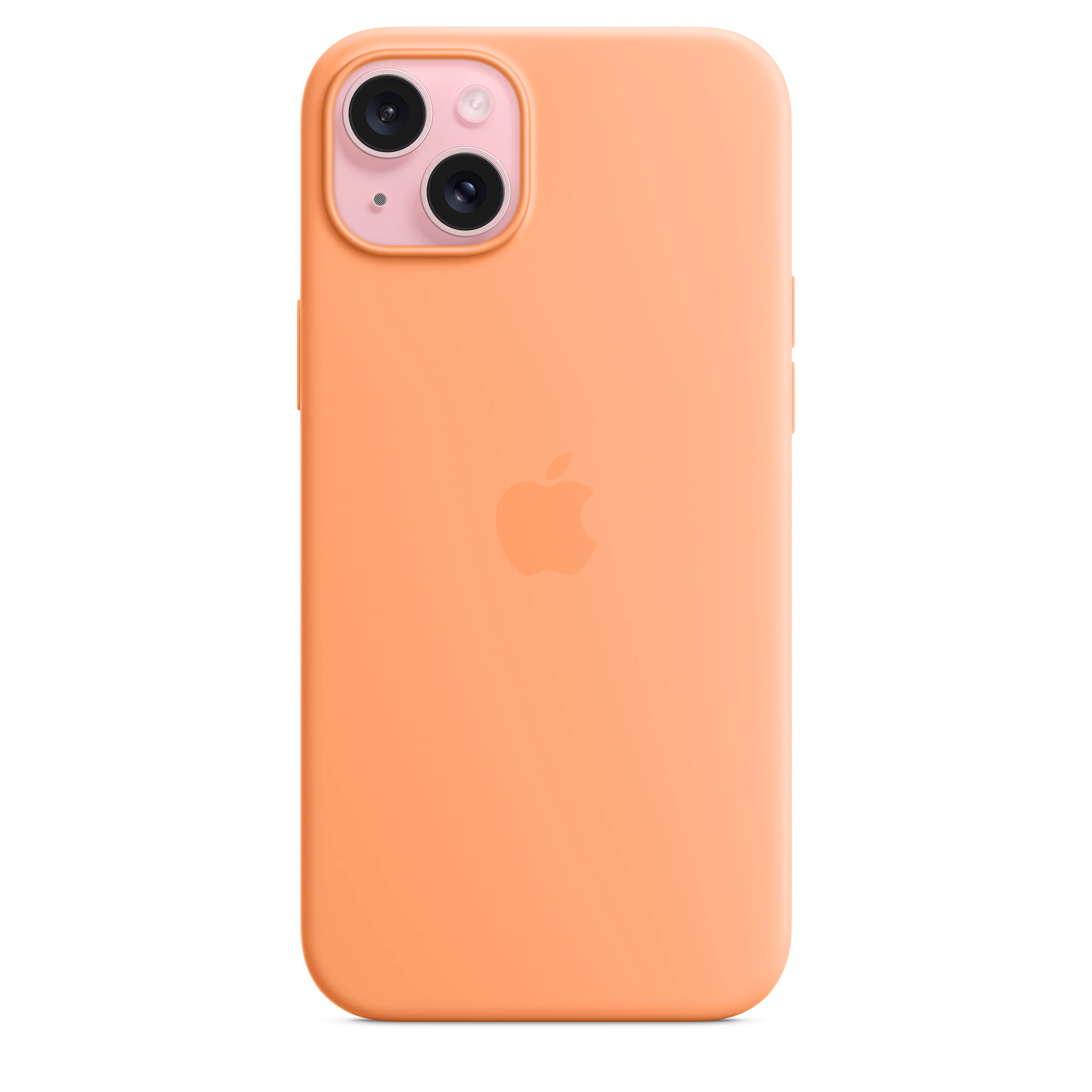 iPhone¬†15¬†Plus Silicone Case with MagSafe - Orange¬†Sorbet - Image 2
