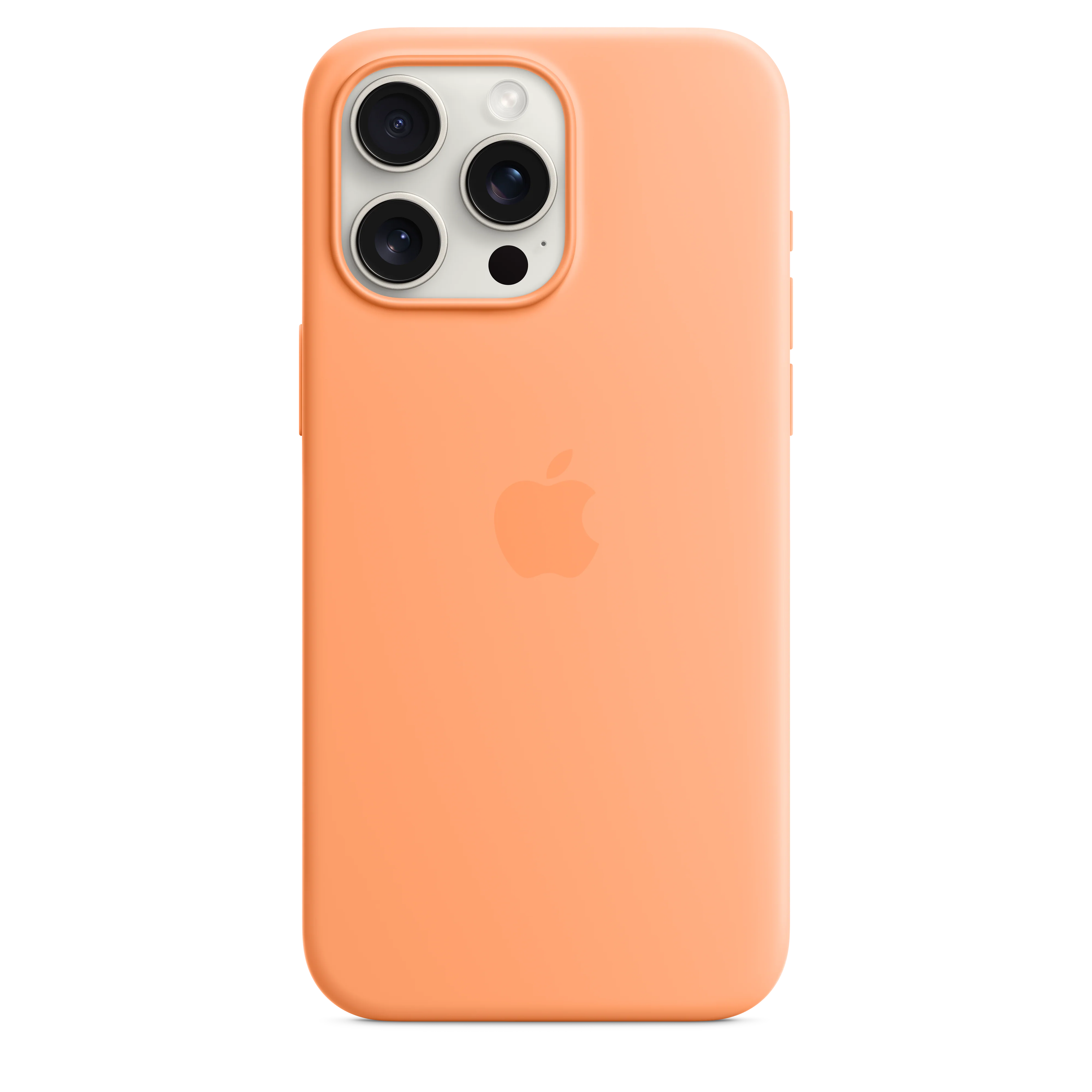 iPhone¬†15¬†Pro¬†Max Silicone Case with MagSafe - Orange¬†Sorbet - Image 3