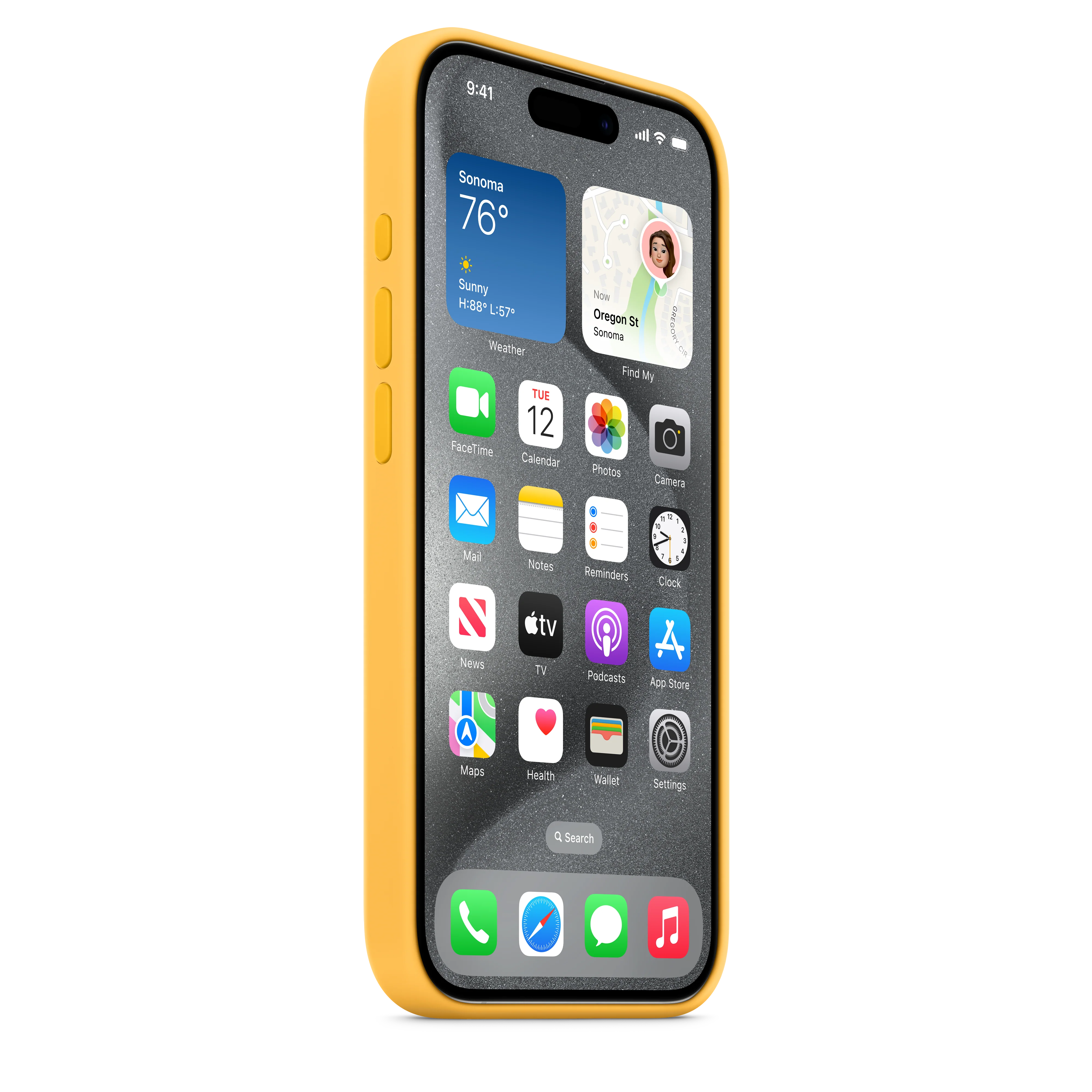 iPhone 15 Pro Silicone Case with MagSafe - Sunshine - Image 5
