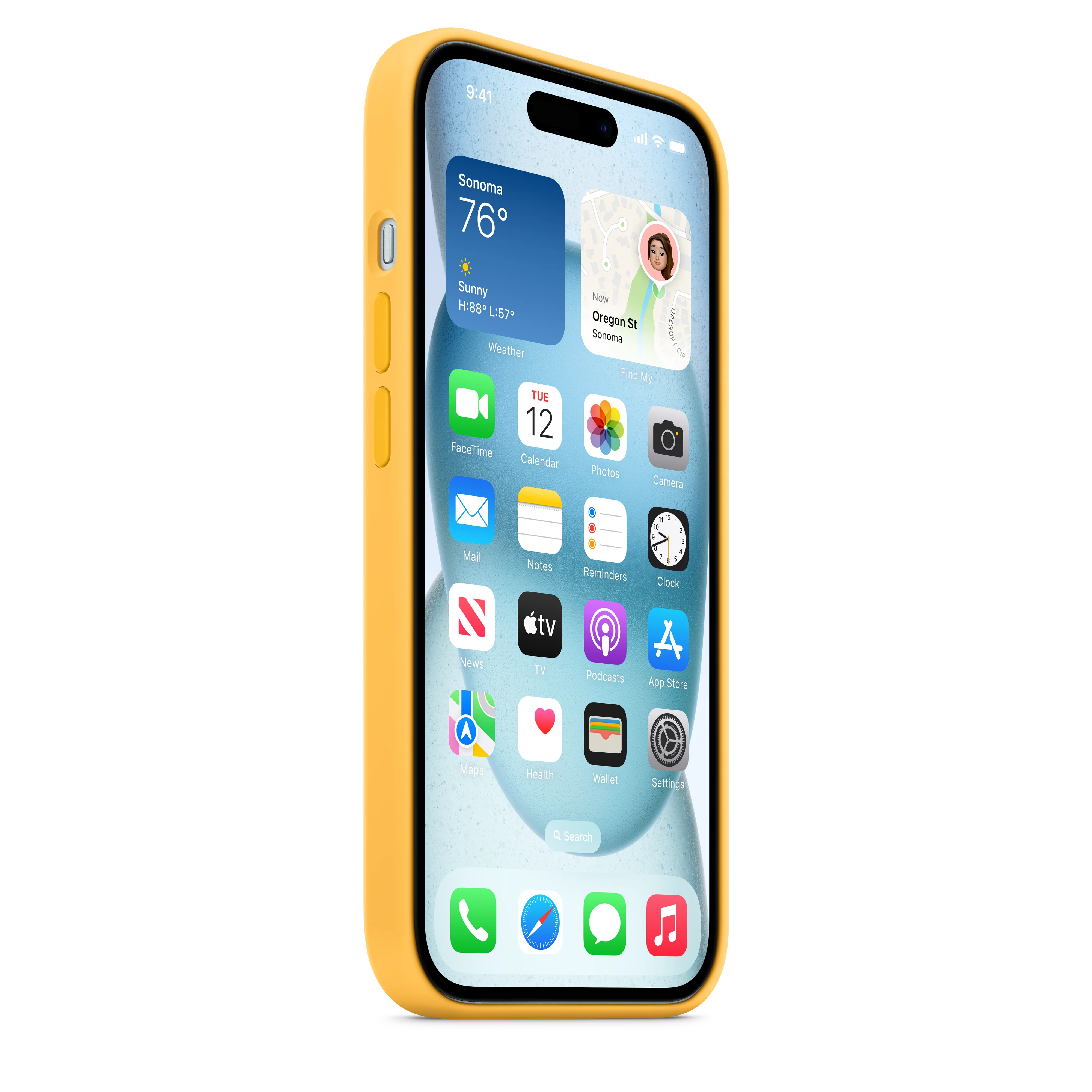 iPhone 15 Silicone Case with MagSafe - Sunshine - Image 6