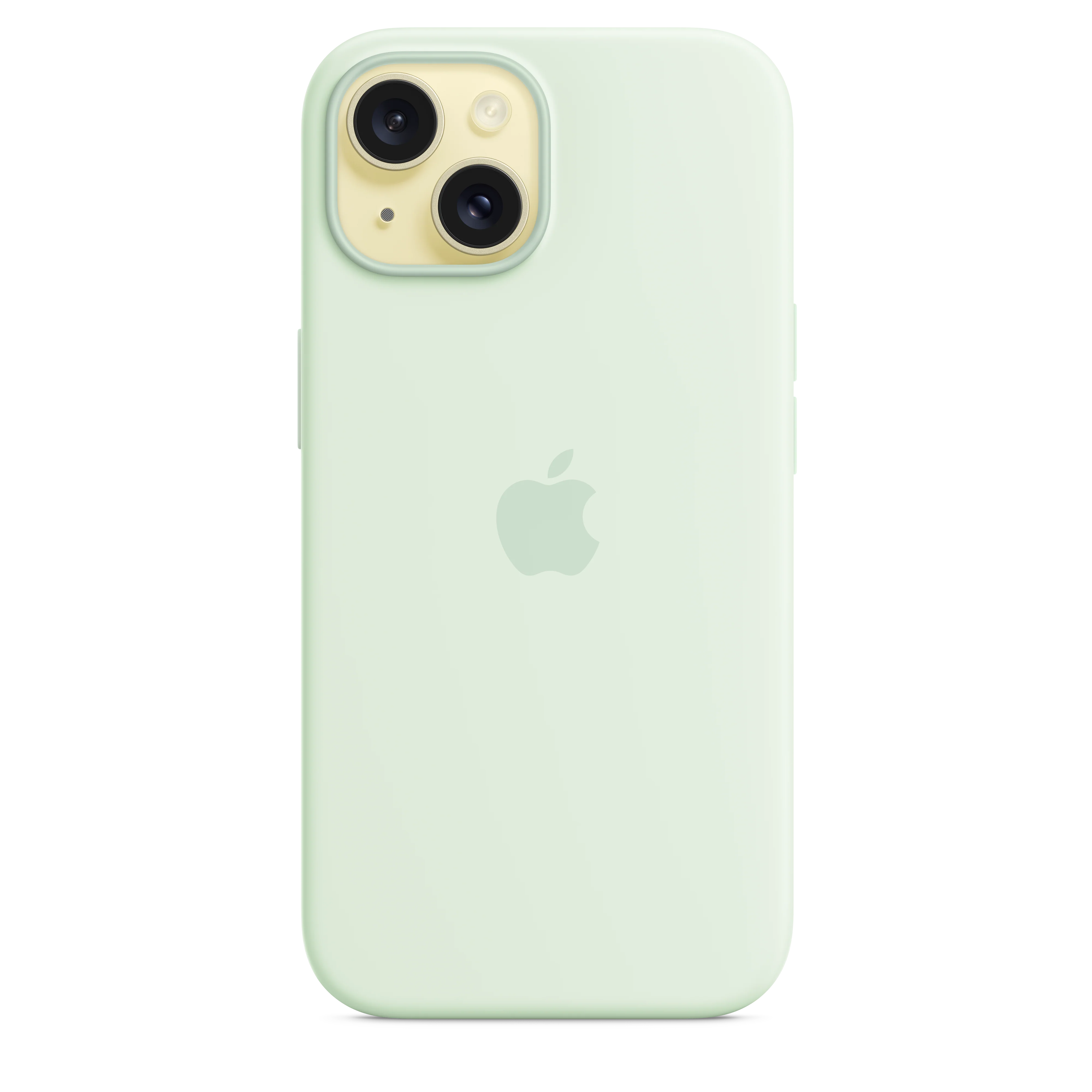 iPhone 15 Silicone Case with MagSafe - Soft Mint - Image 3