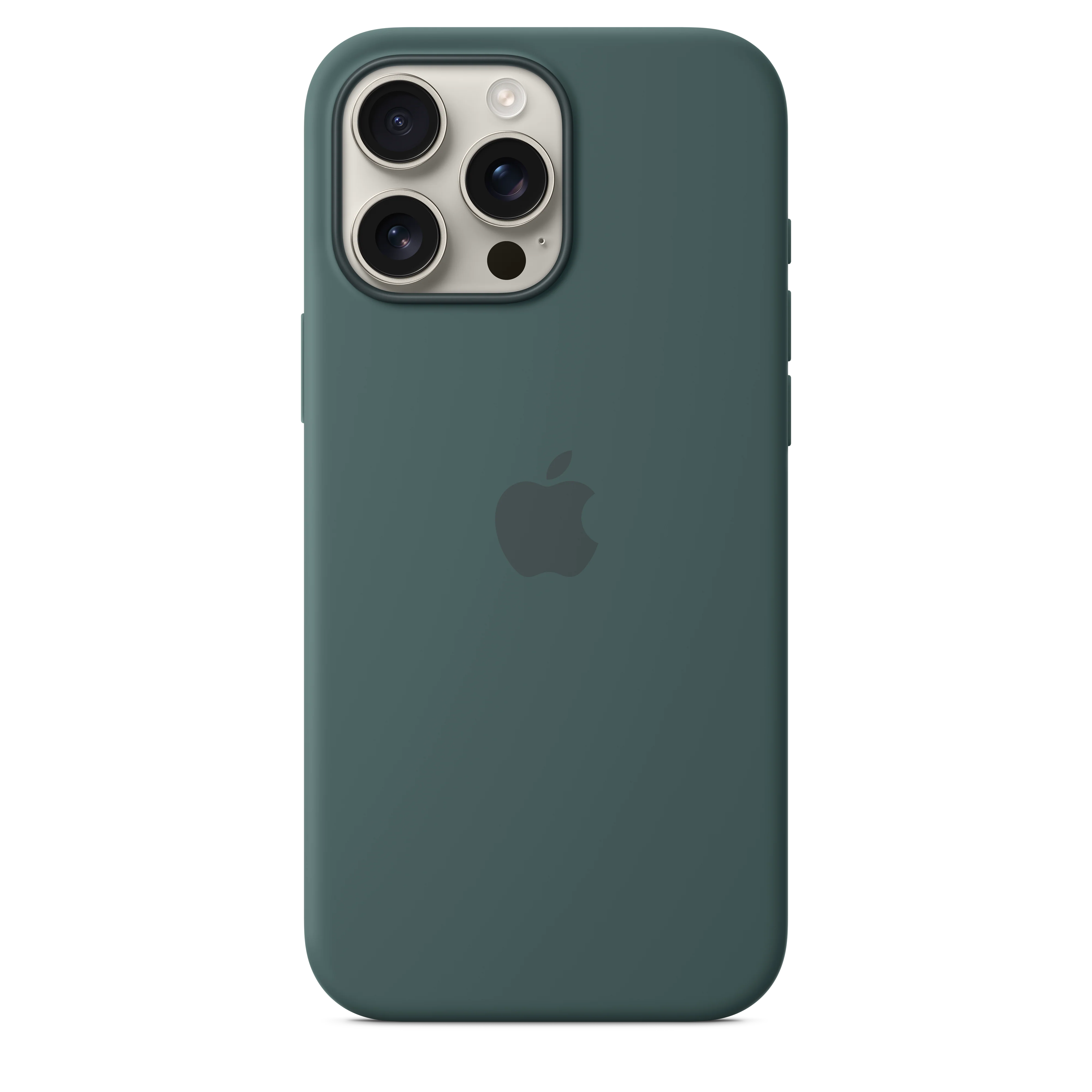 iPhone 16 Pro Max Silicone Case with MagSafe - Lake Green - Image 2