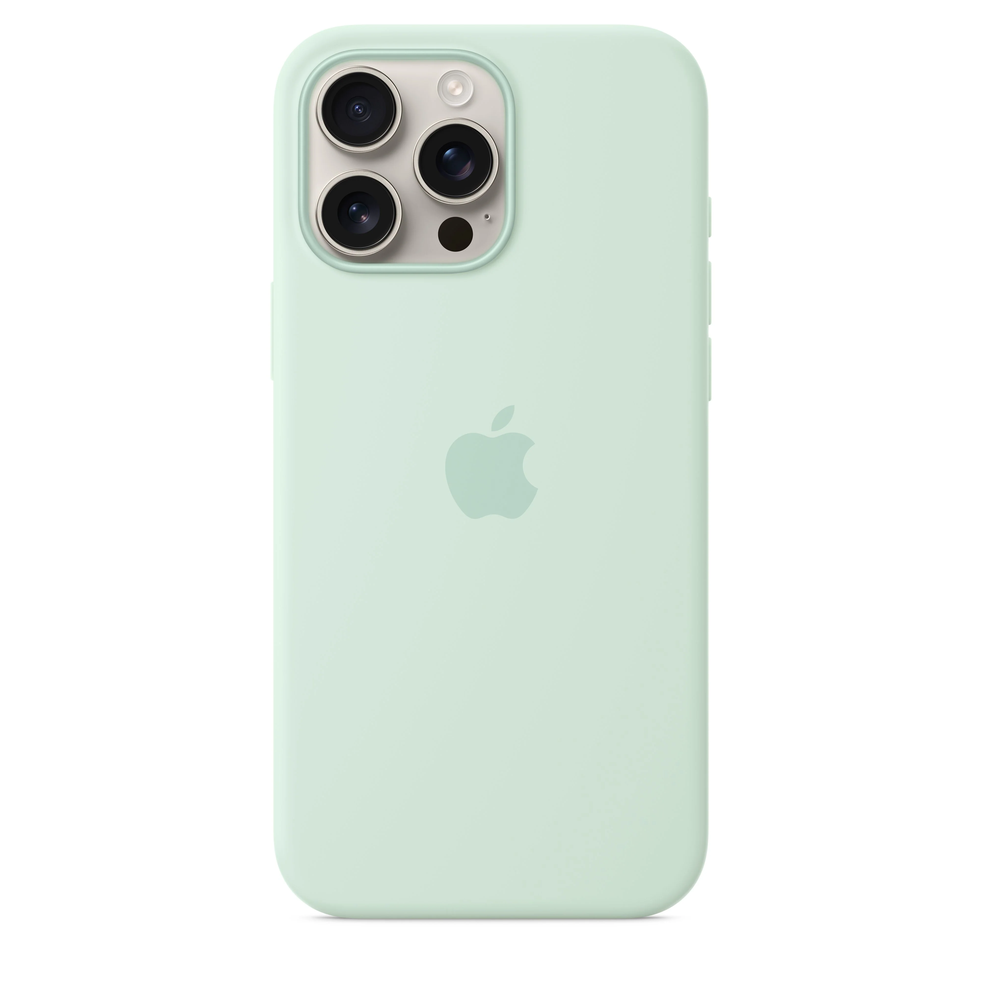 iPhone 16 Pro Max Silicone Case with MagSafe – Aquamarine - Image 3