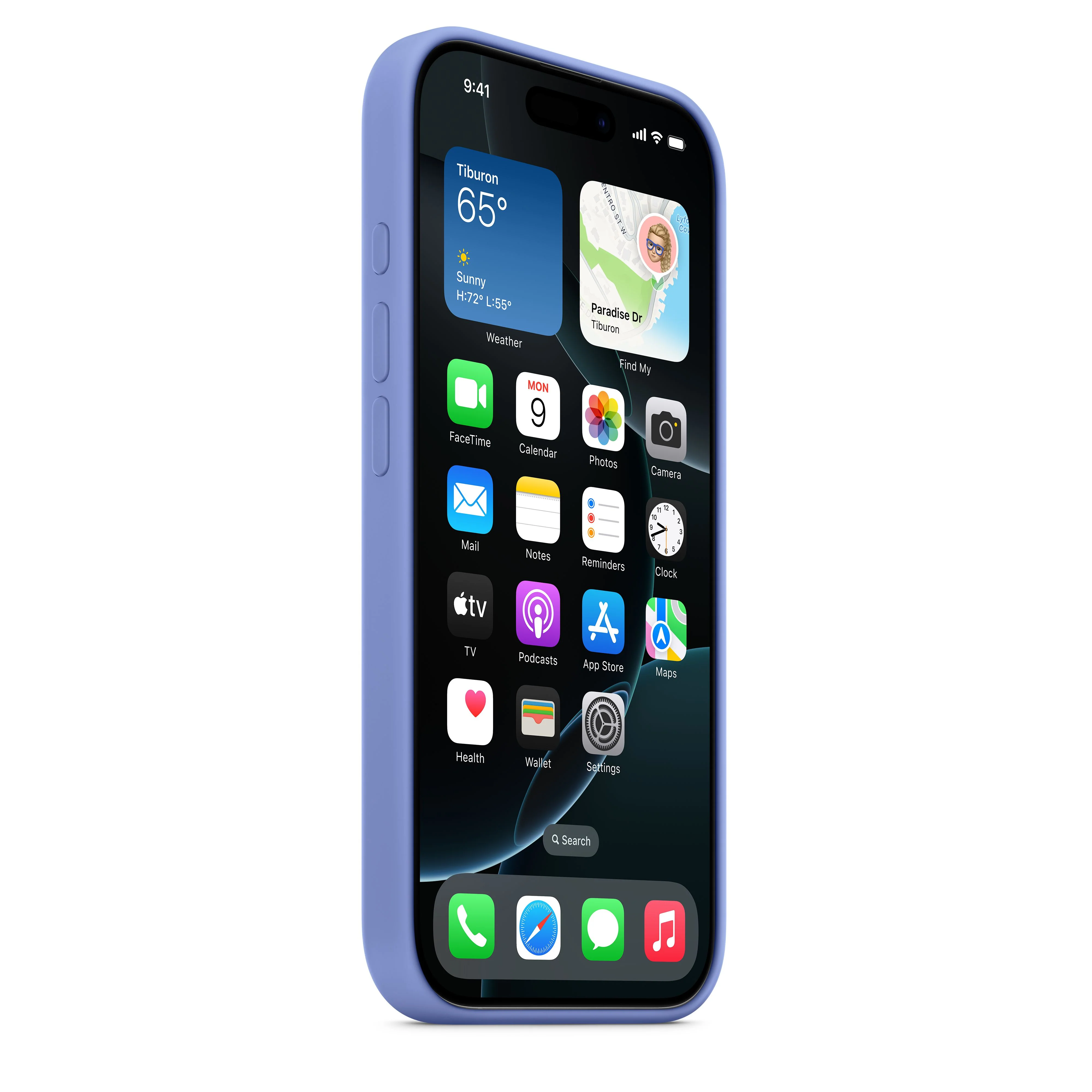 iPhone 16 Pro Silicone Case with MagSafe - Periwinkle - Image 5