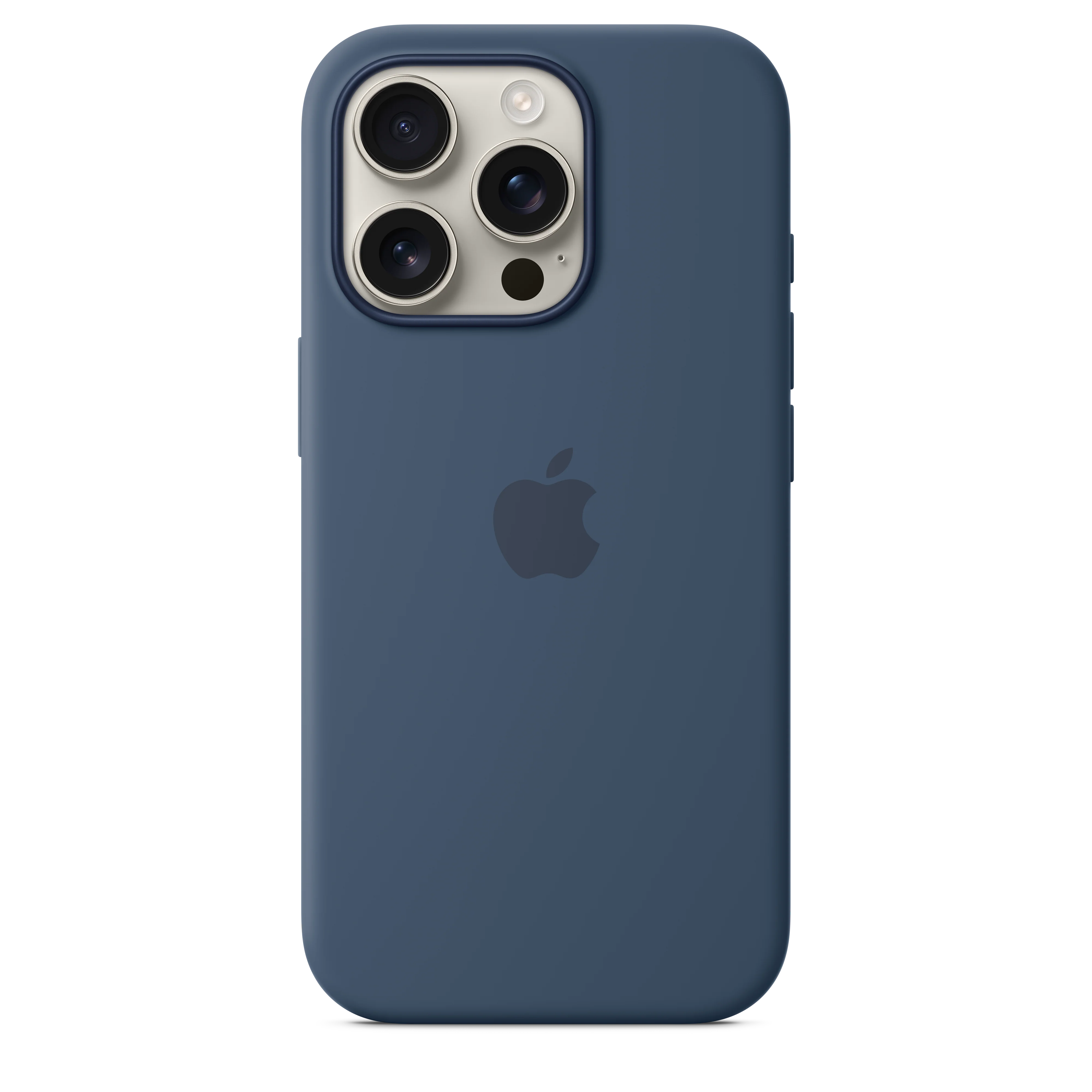 iPhone 16 Pro Silicone Case with MagSafe - Denim - Image 2