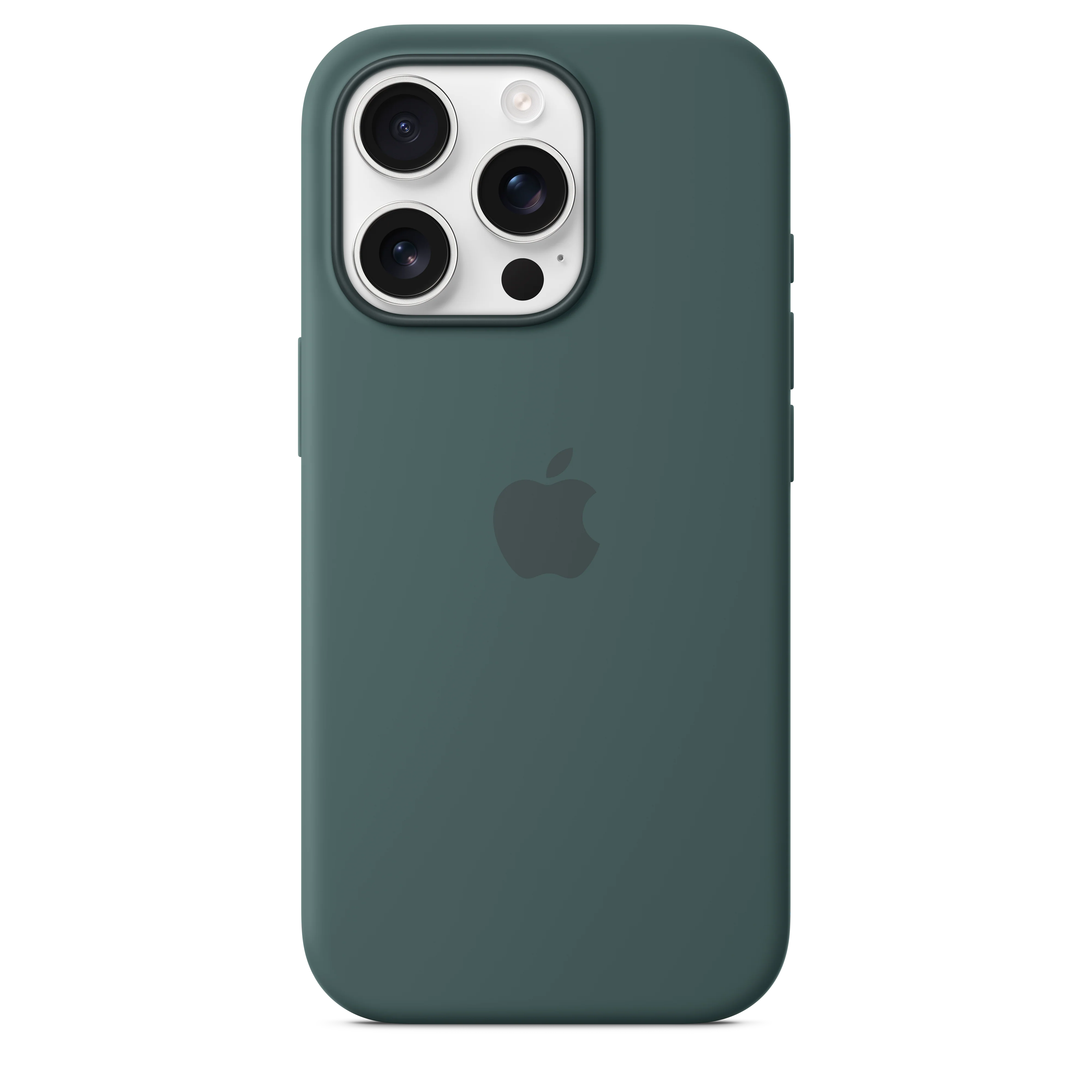 iPhone 16 Pro Silicone Case with MagSafe - Lake Green - Image 3