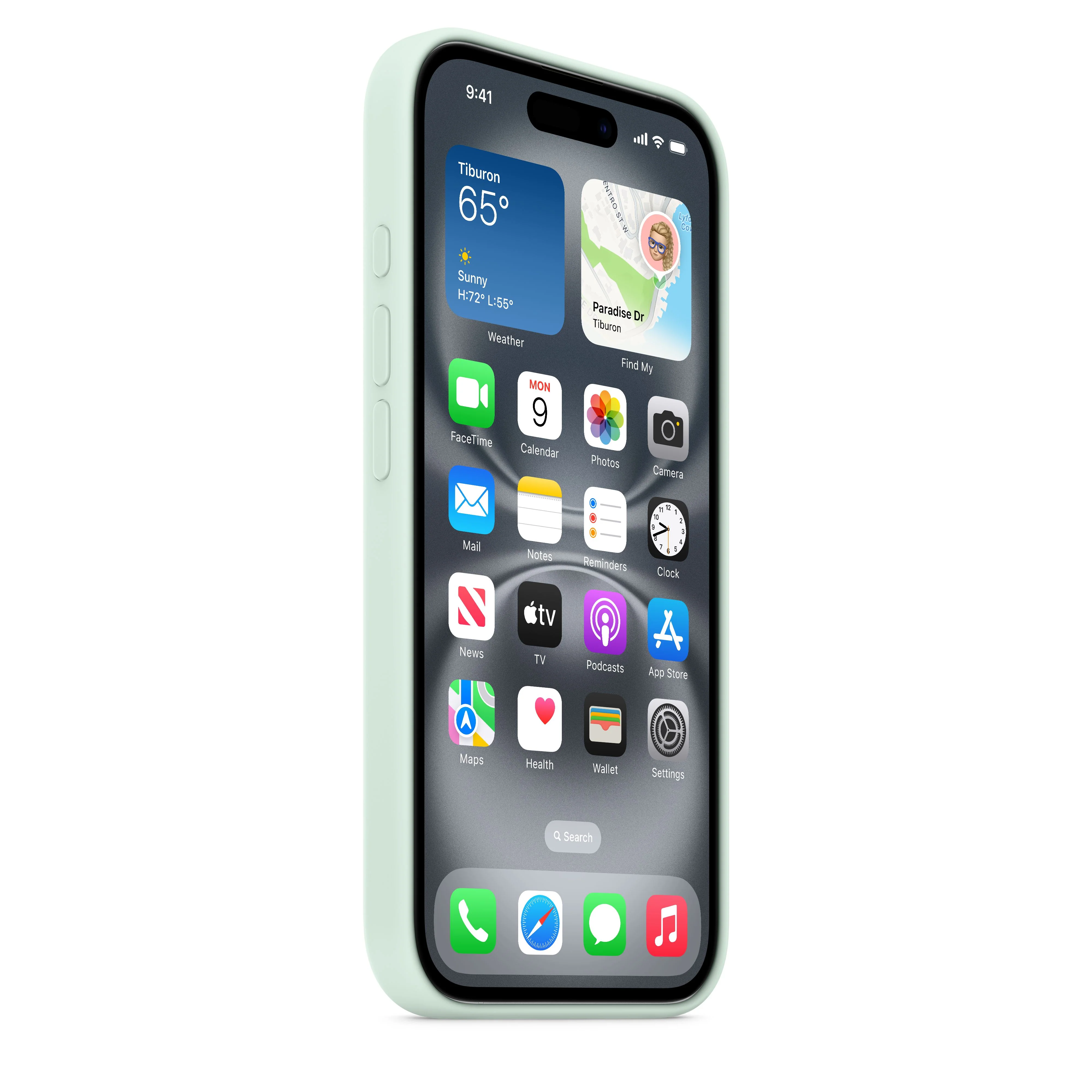 iPhone 16 Silicone Case with MagSafe – Aquamarine - Image 6