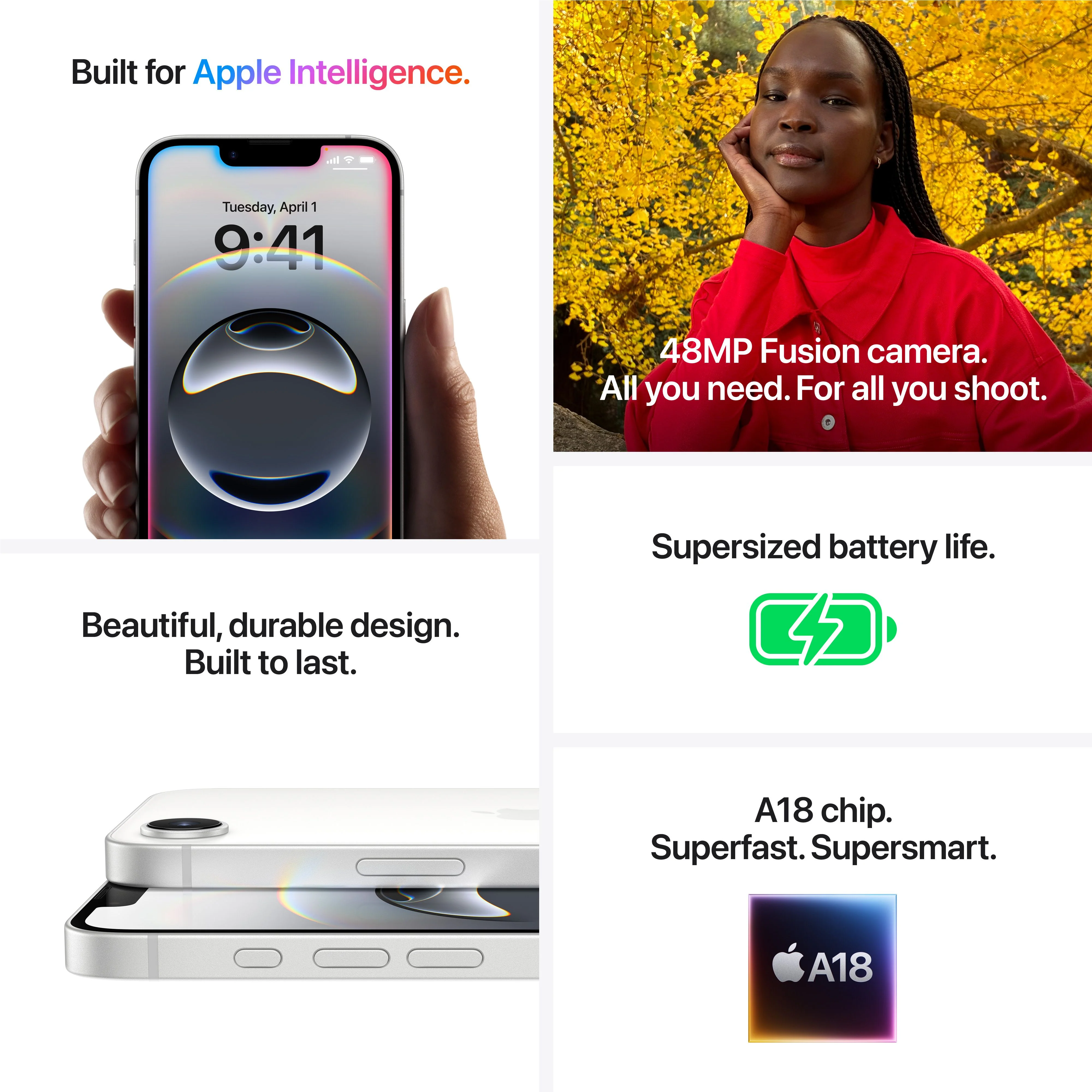 iPhone 16e 128GB White - Image 7