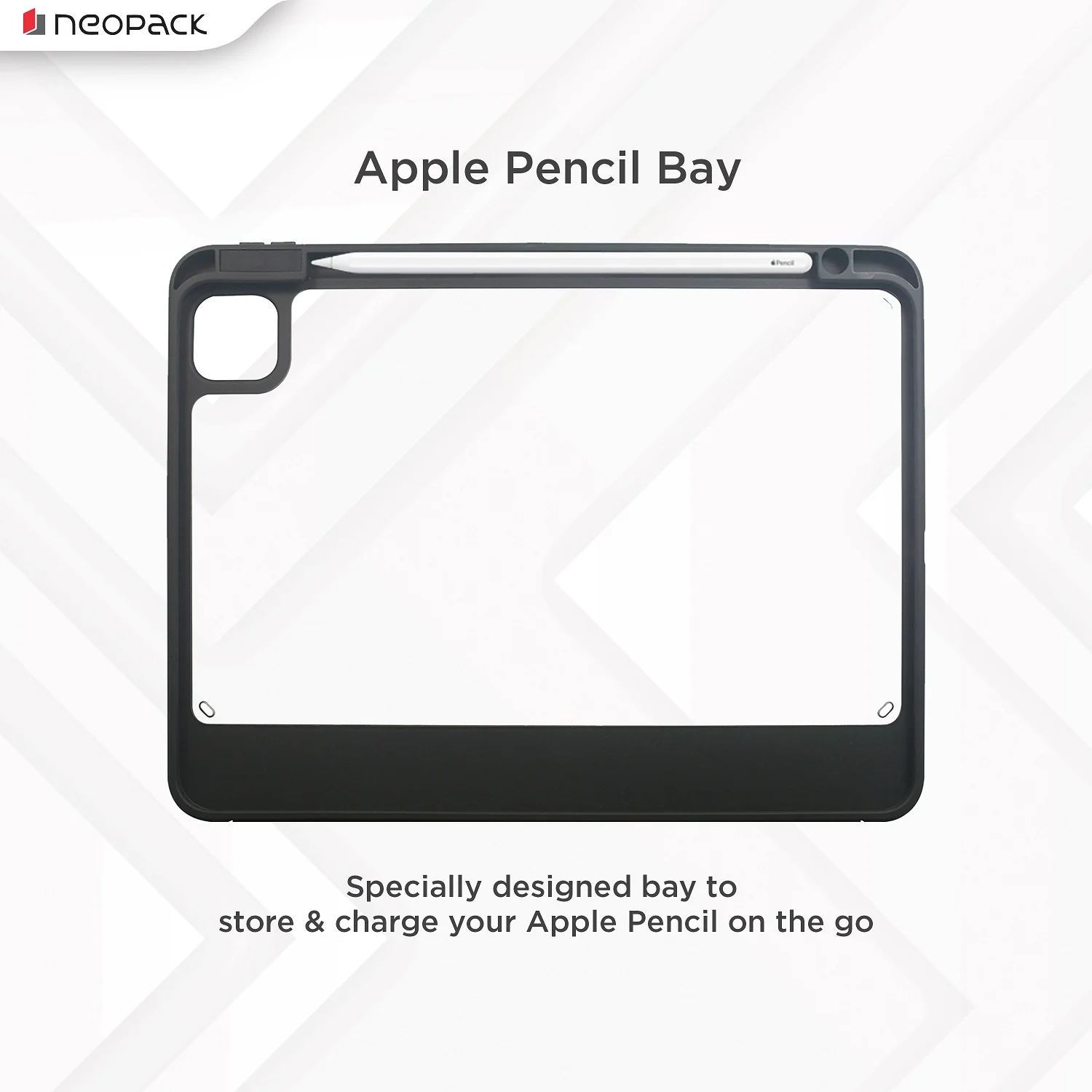 Neopack Delta Case with Pencil Holder for iPad Pro 11" 2nd & 3rd Gen (Black) - Image 3