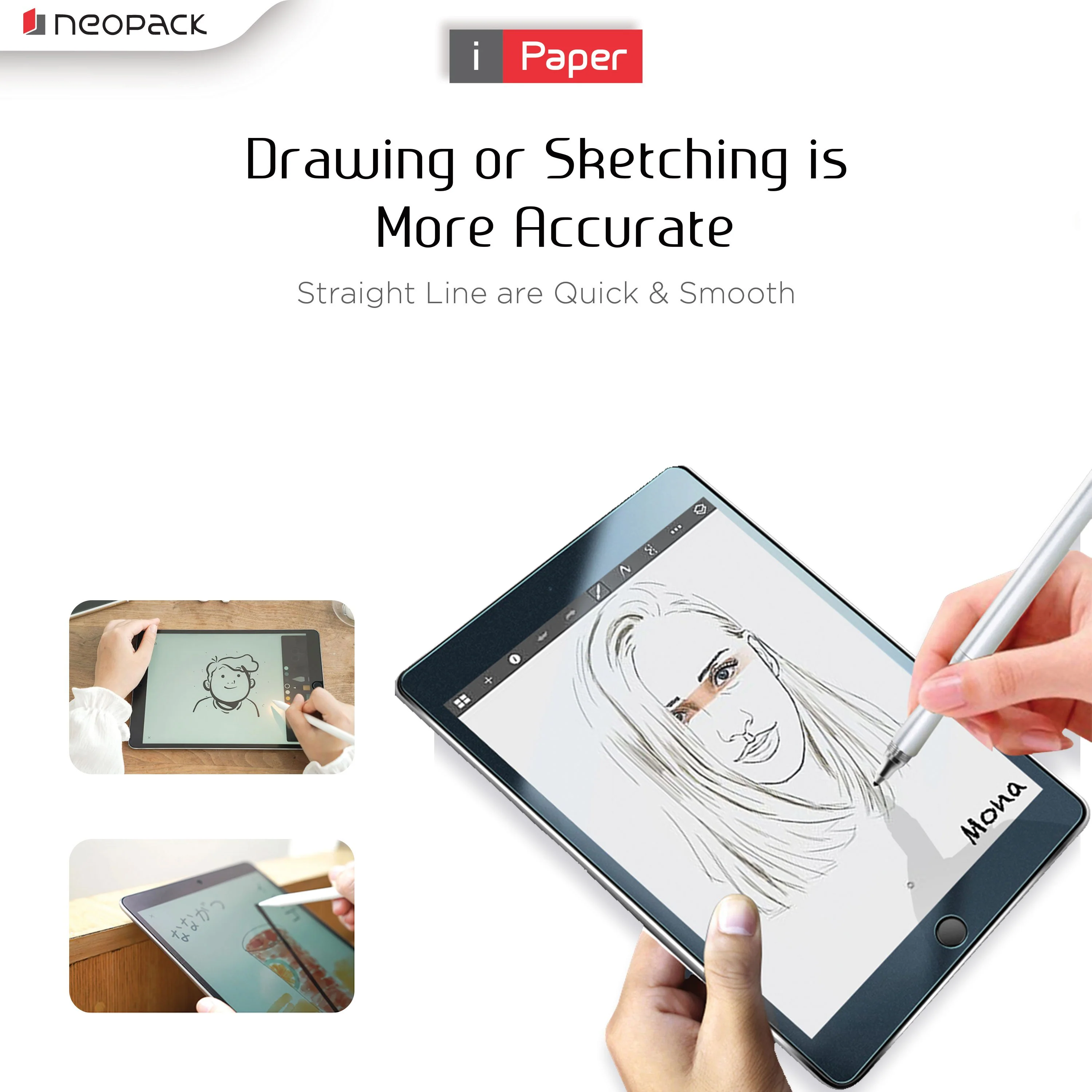 Neopack iPaper Paper Feel Screen Protector for iPad Air 10.9-inch & Pro 11-inch 2nd Gen - Clear - Image 3