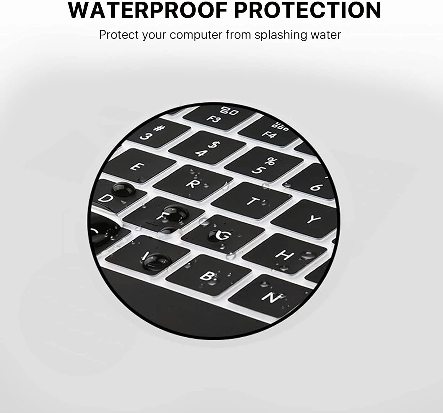 Neopack Silicon Keyboard Guard for MacBook Air 13‚Äù, M1 Series (Black) - Image 3