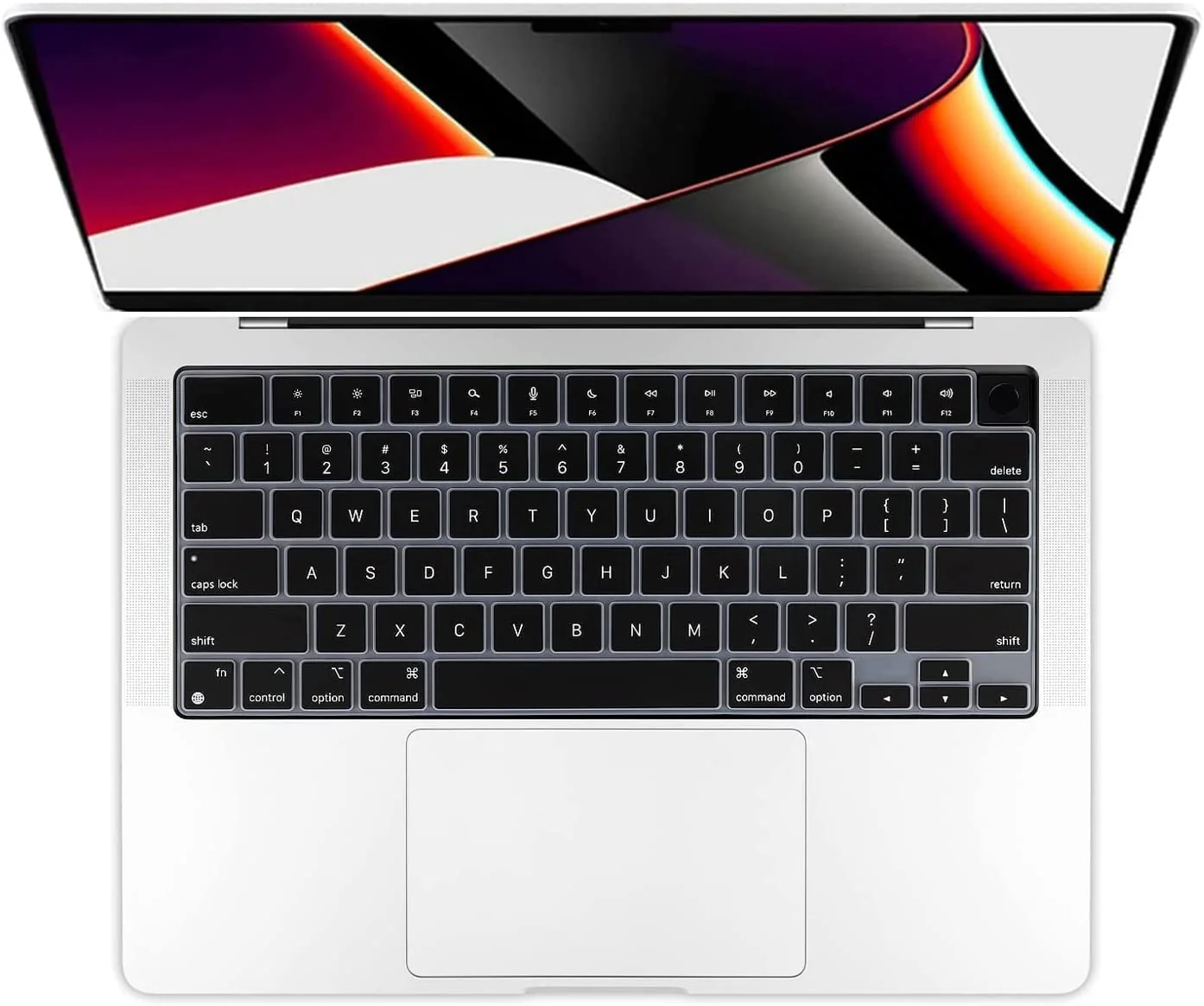 Neopack Silicon Keyboard Guard for MacBook Pro 14.2" - Magic Keyboard - Black - Image 3