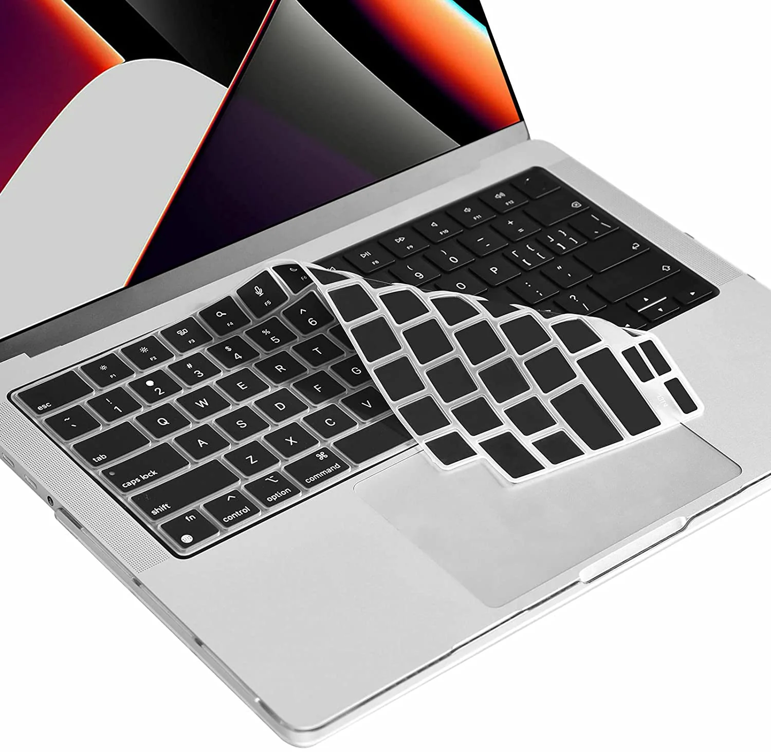 Neopack Silicon Keyboard Guard for MacBook Pro 16.2" - Magic Keyboard - Black - Image 2