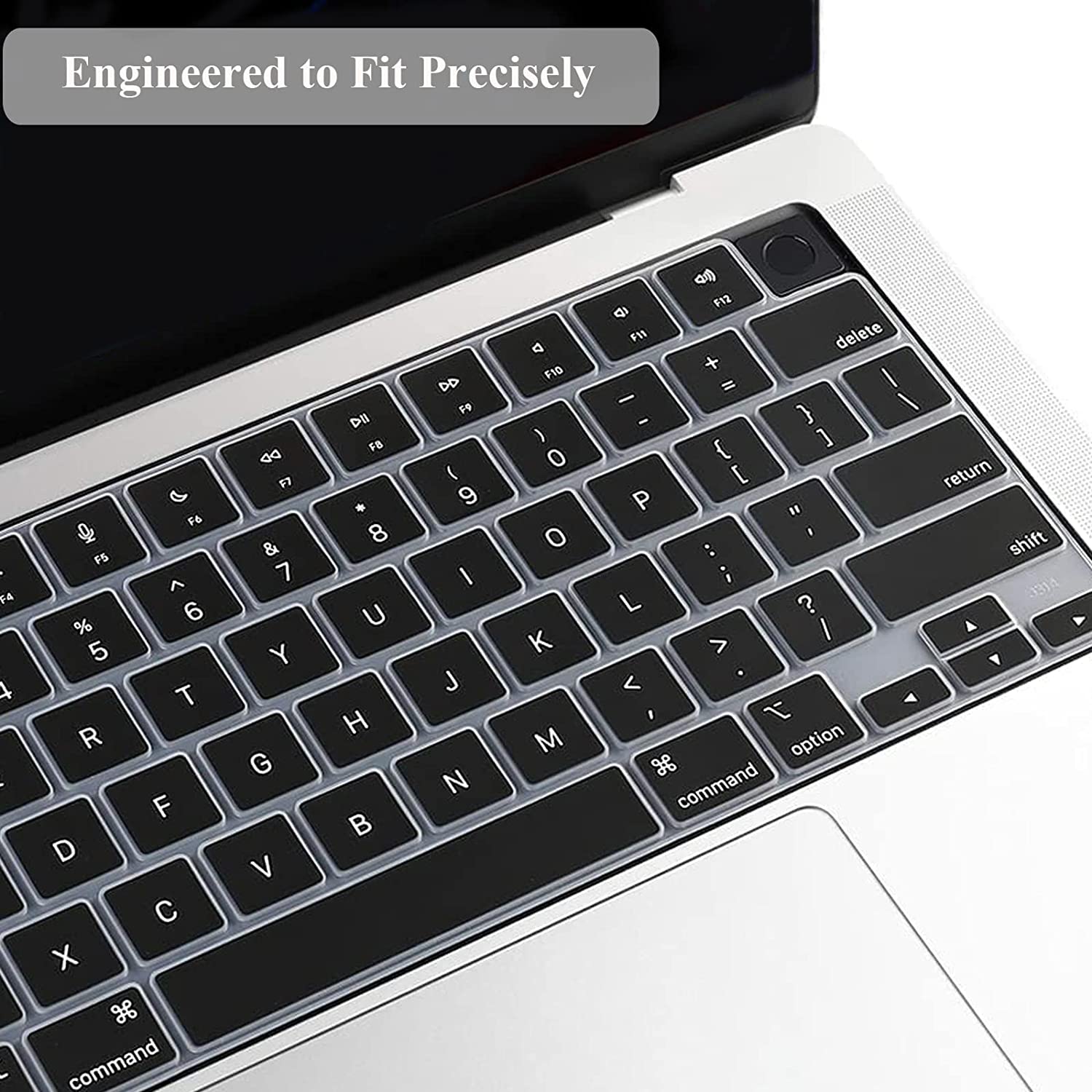 Neopack Silicon Keyboard Guard for MacBook Pro 16.2" - Magic Keyboard - Black - Image 4