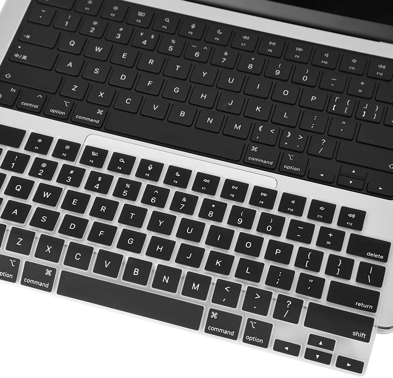 Neopack Silicon Keyboard Guard for MacBook Pro 16.2" - Magic Keyboard - Black - Image 7