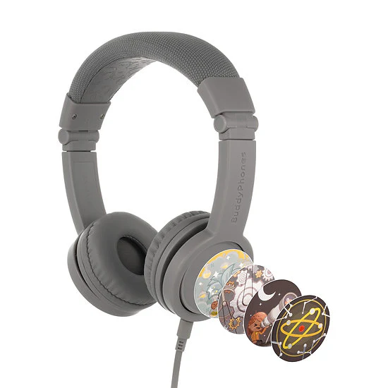 ONANOFF BuddyPhones Explore Plus Foldable wth Mic , Grey Matt - Image 2