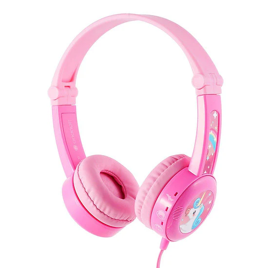 ONANOFF BuddyPhones Travel, Foldable with 3 step volume setting, Pink - Image 2