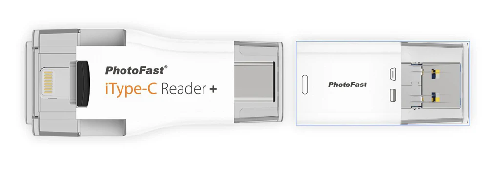 PhotoFast iType-C Reader iOS microSD Card Reader - White - Image 2