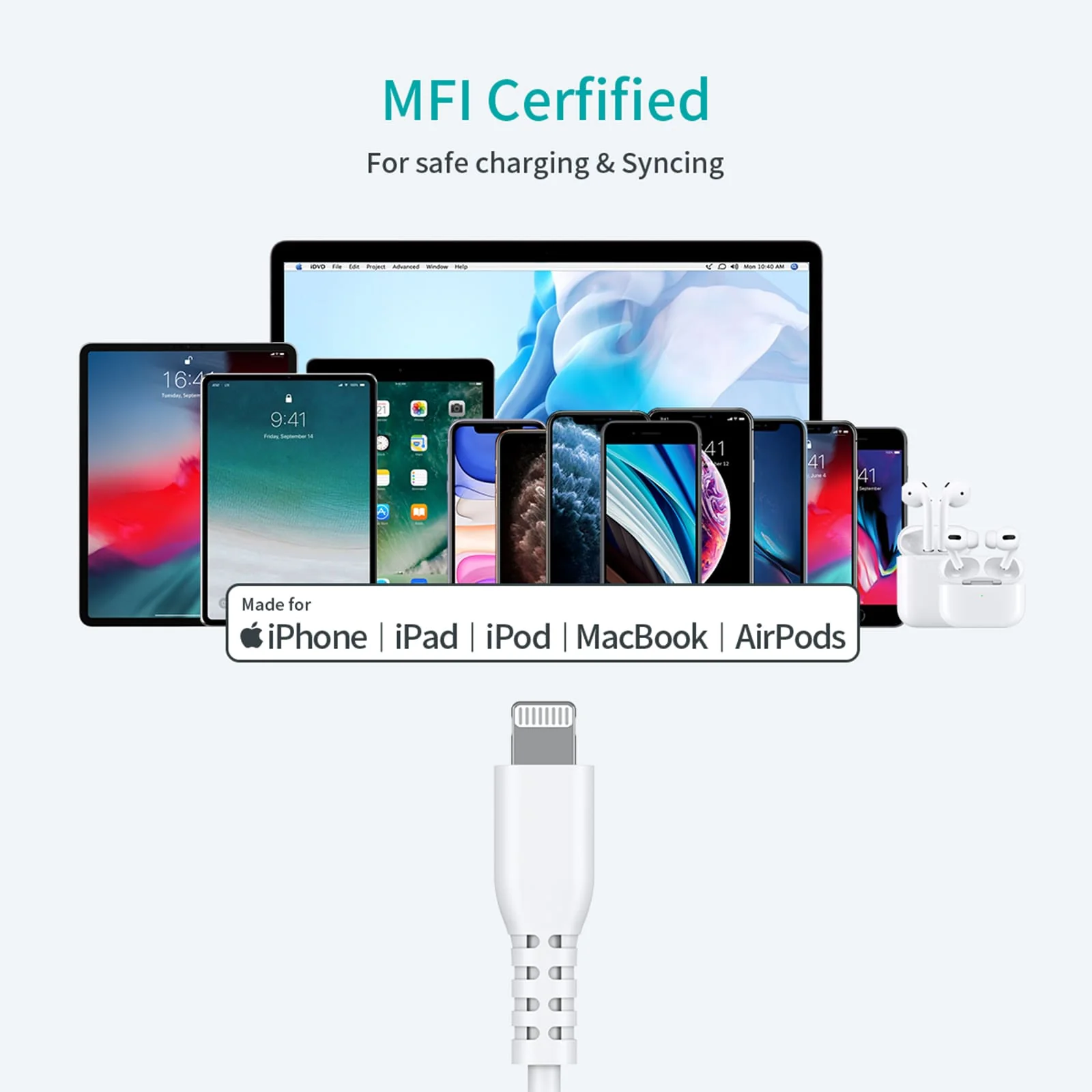 Pulse Silicone Lightning Cable - 1.2m - Image 5