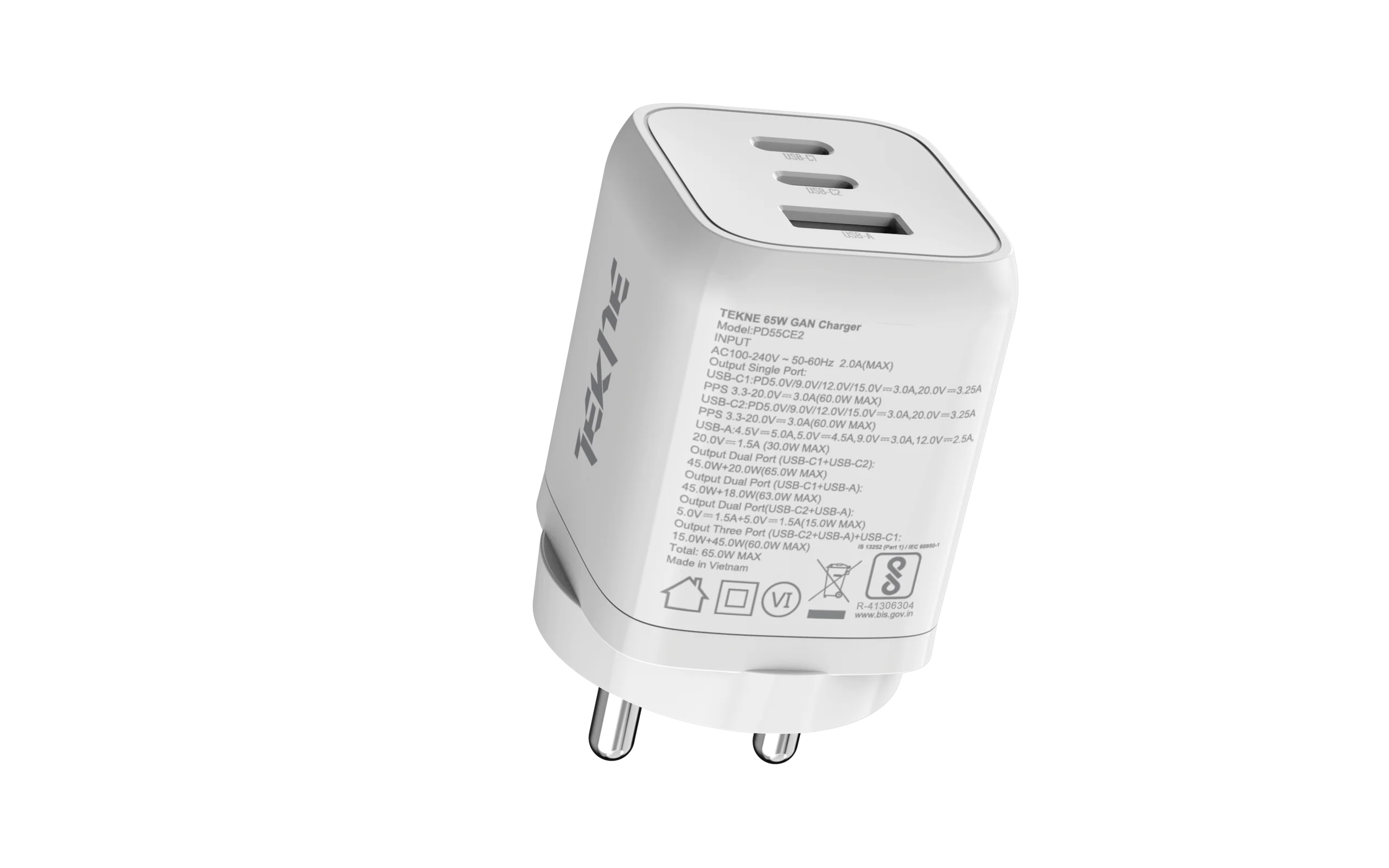 TEKNE 65W Triple Port GaN Charger - Image 3