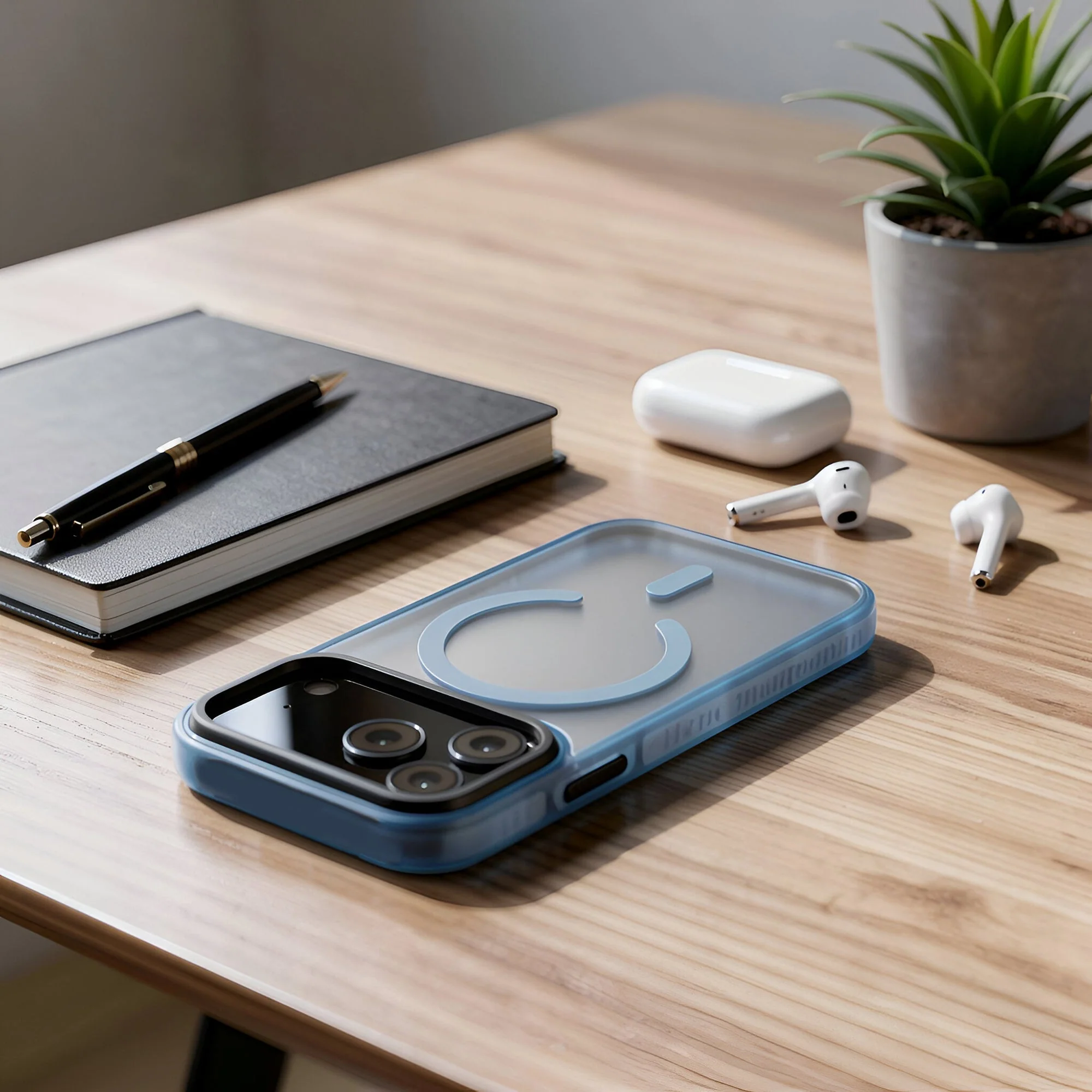 TEKNE Armour Frost Matte Case for iPhone 17 Pro-Blue - Image 5